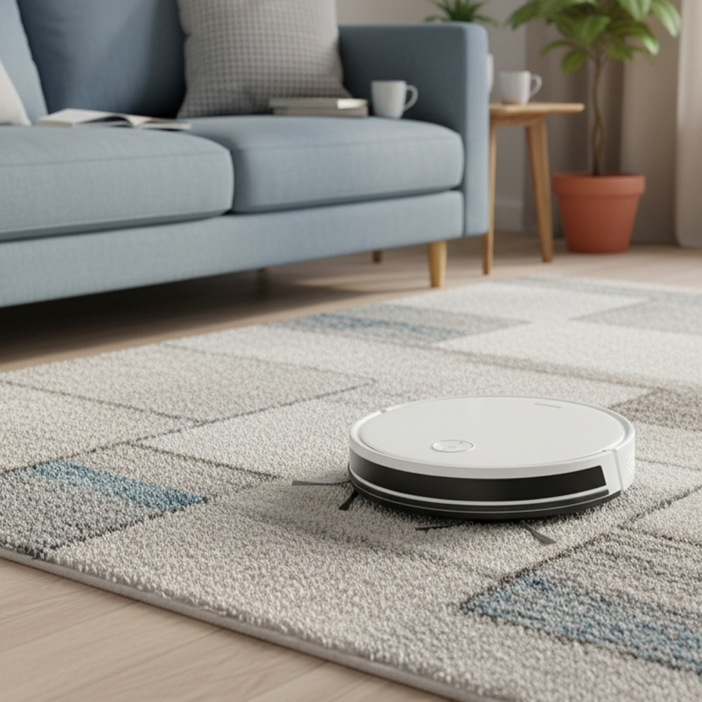HOMEND Alex 1288H Moplu ve Akıllı Gyroscope Akıllı Robot Süpürge Beyaz