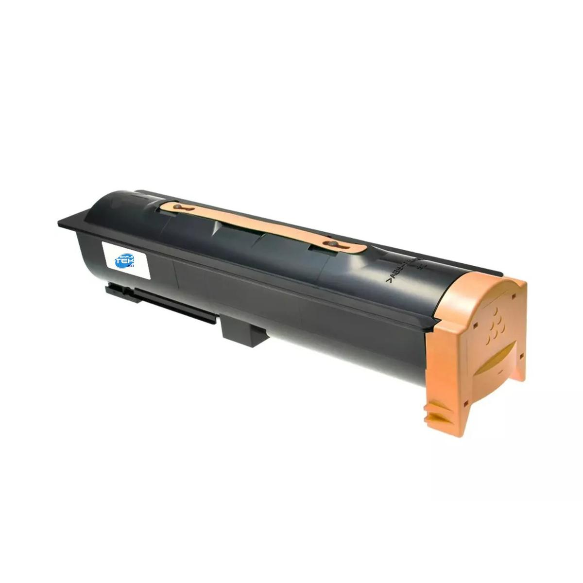 Viene mostrata una cartuccia toner nera con accenti color rame e un logo bianco TEK.