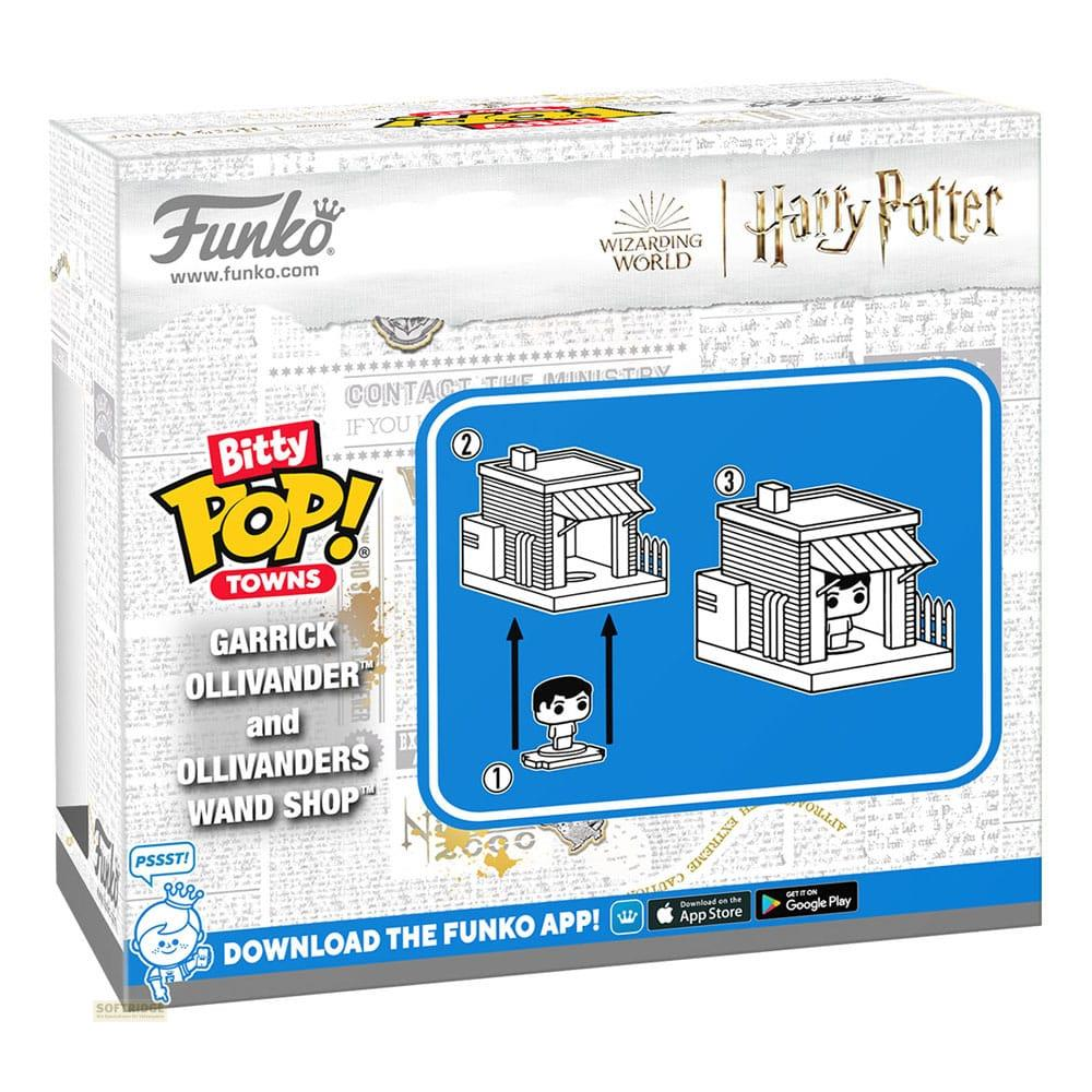 Confezione Funko Bitty Pop Harry Potter con motivo Negozio di Bacchette Ollivander.