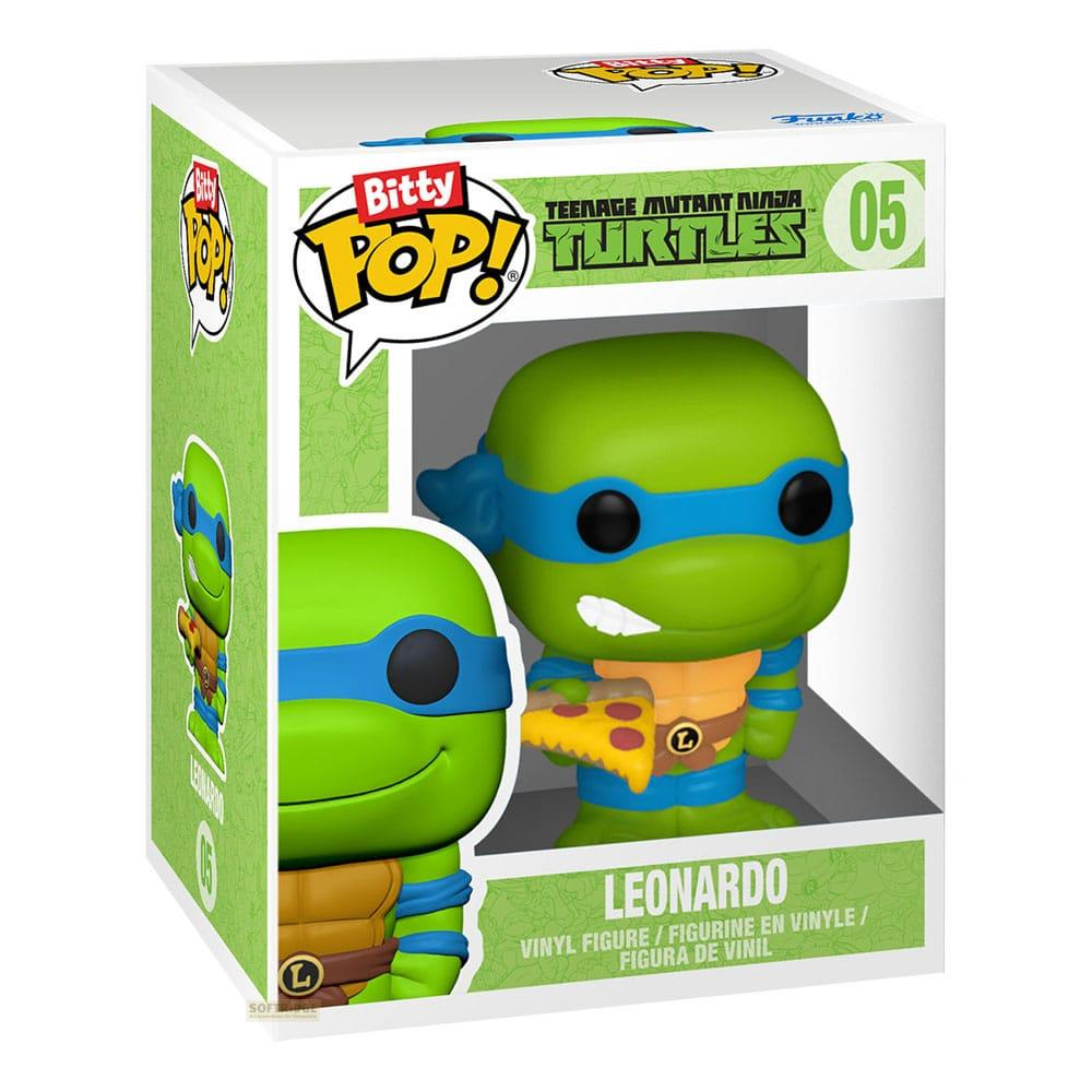 Figurka winylowa Funko Pop! Leonardo z Wojowniczych Żółwi Ninja trzymająca pizzę.