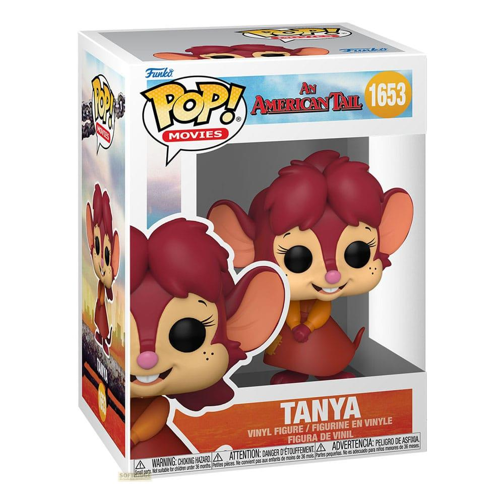 Funko Pop! Anya de Fievel, con pelo rojo y vestido naranja.