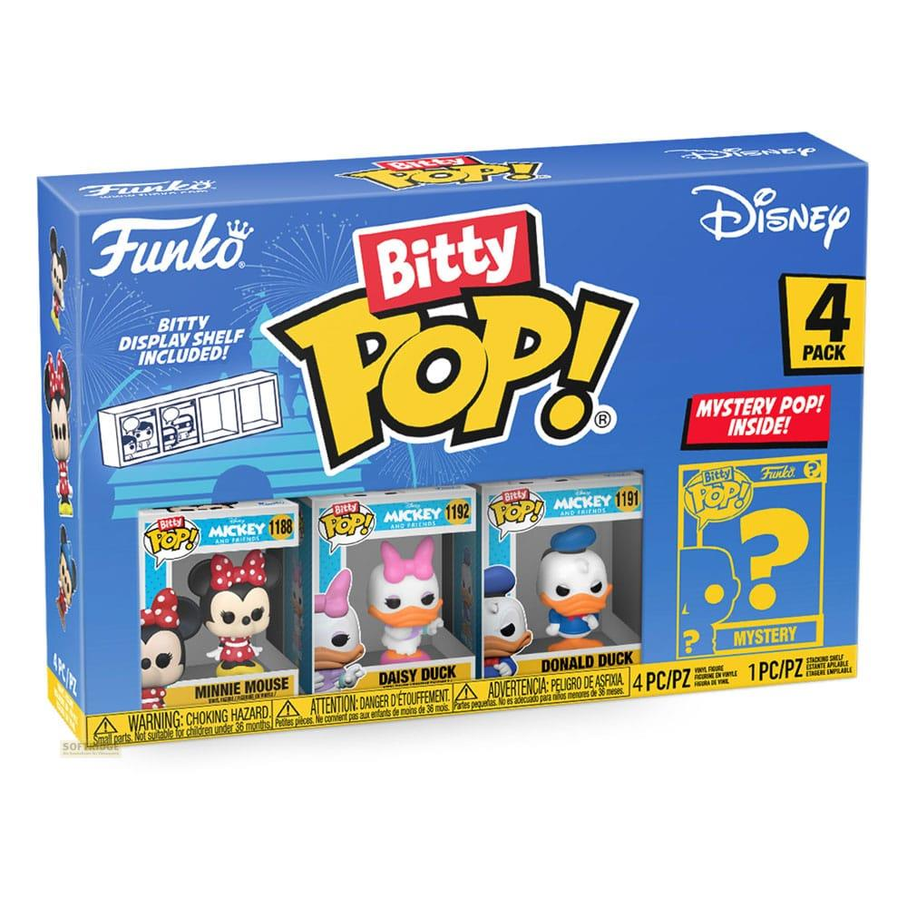 Funko Bitty Pop! Paquete de 4 con Minnie, Daisy, Donald y Mystery Pop!