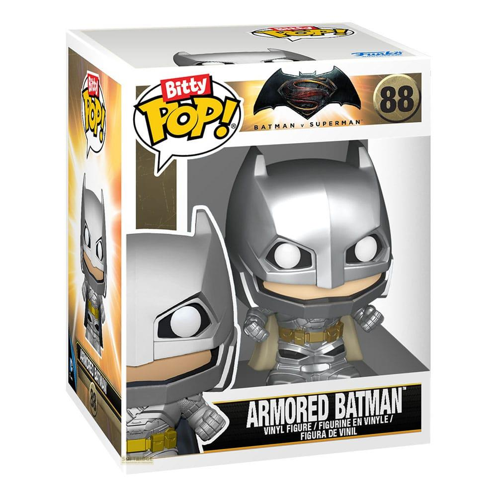 Action figure in vinile Funko Pop! Bitty di Batman Corazzato da Batman v Superman.