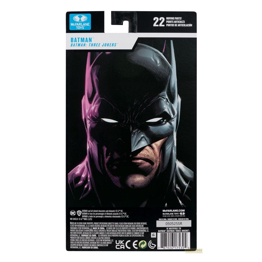 Action figure McFarlane Toys Batman 'Three Jokers' con 22 punti di snodo.