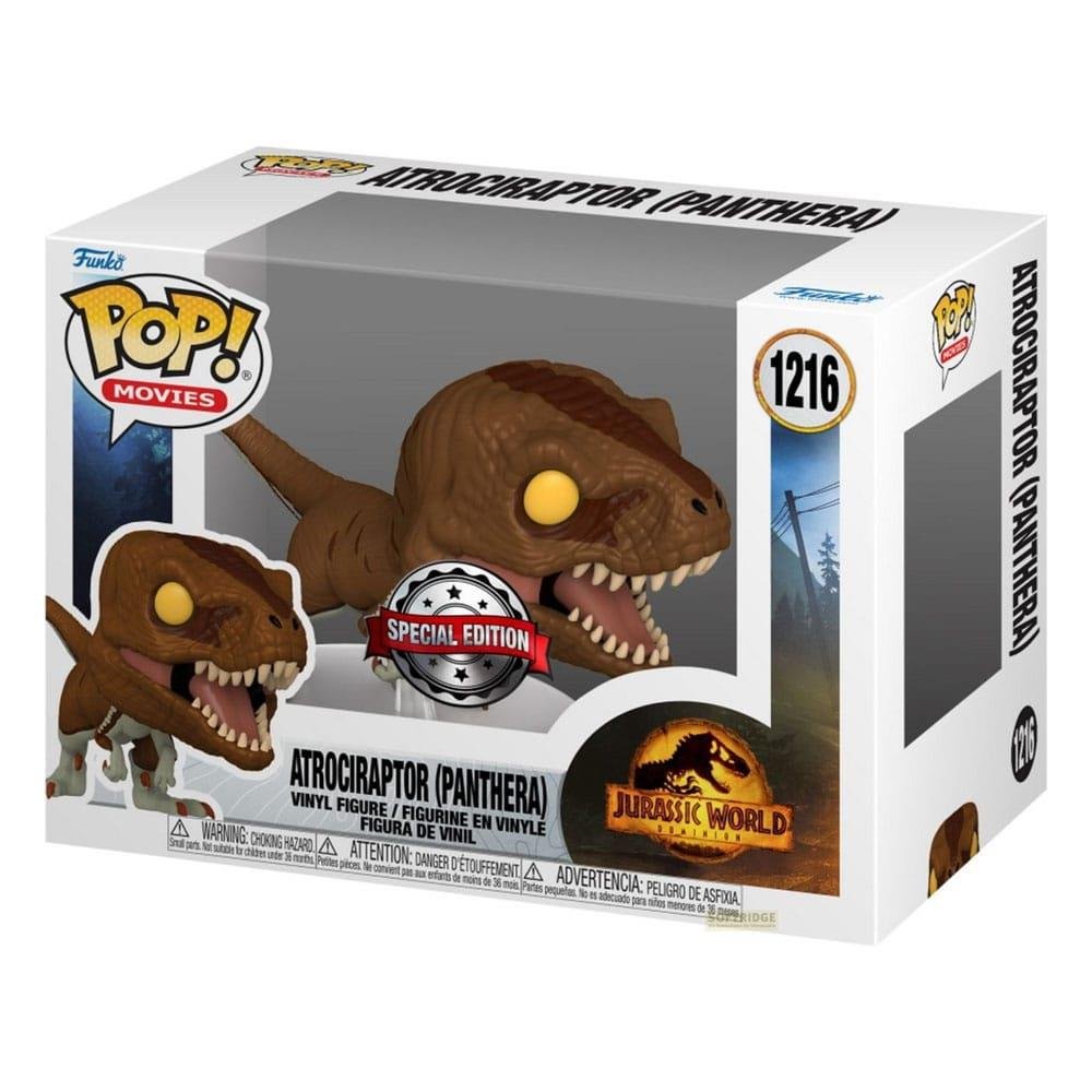 Figura de vinilo Funko Pop! de Atrociraptor (Panthera) de Jurassic World, edición especial.