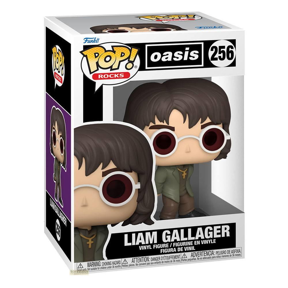 Figurka Funko Pop! winylowa Liama Gallaghera z Oasis, w okularach i zielonej kurtce.