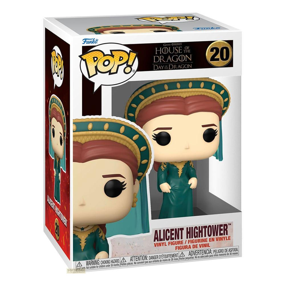 Figurine vinyle Funko Pop! d'Alicent Hightower de House of the Dragon, en boîte.