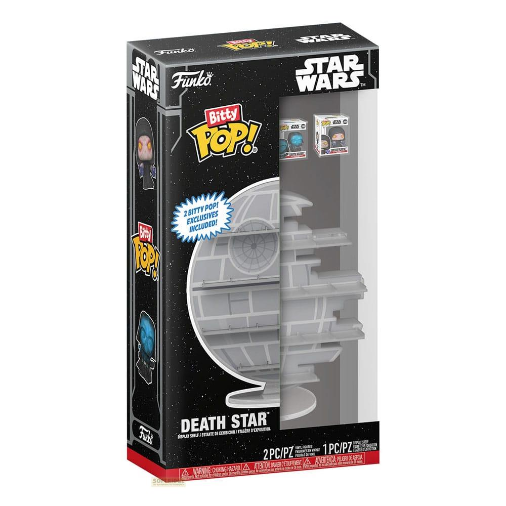 Star Wars Todesstern Bitty Pop Display Regal Box mit 2 exklusiven Figuren.