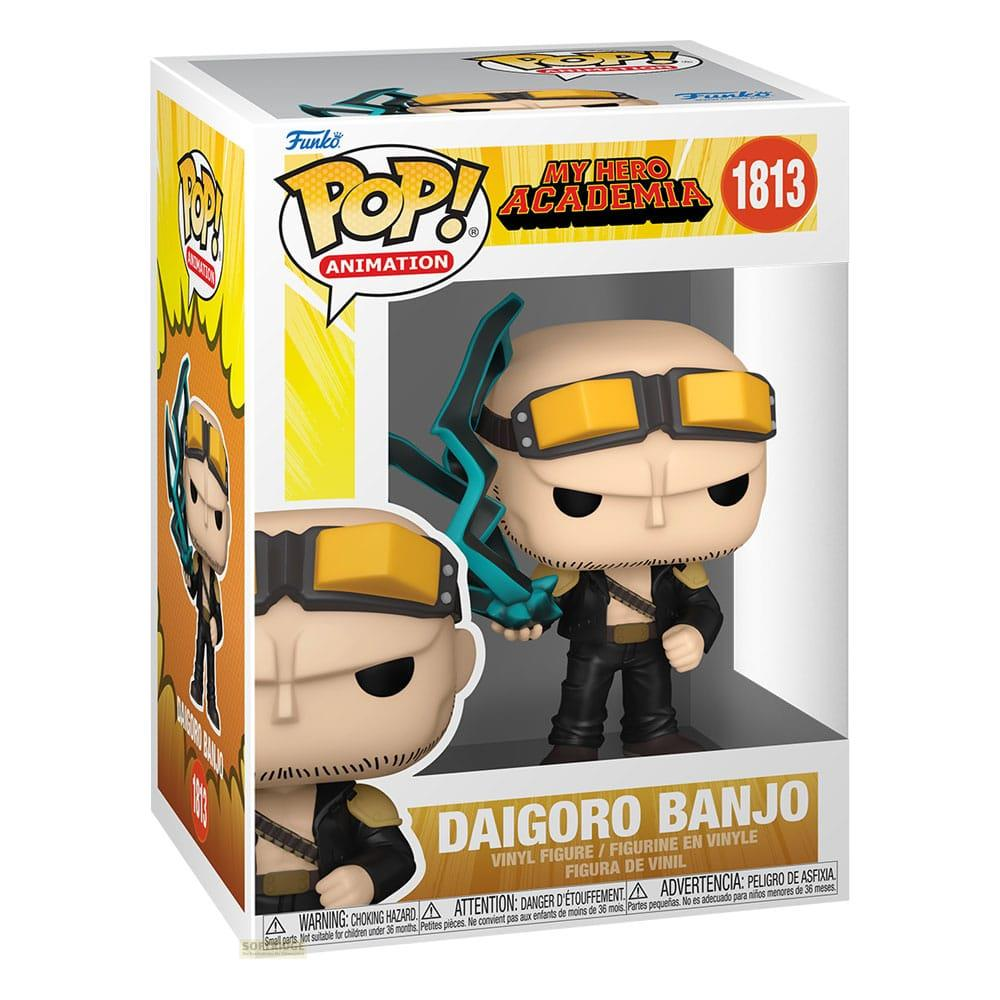 Figurka Funko Pop! winylowa Daigoro Banjo z My Hero Academia, w żółtych goglach.