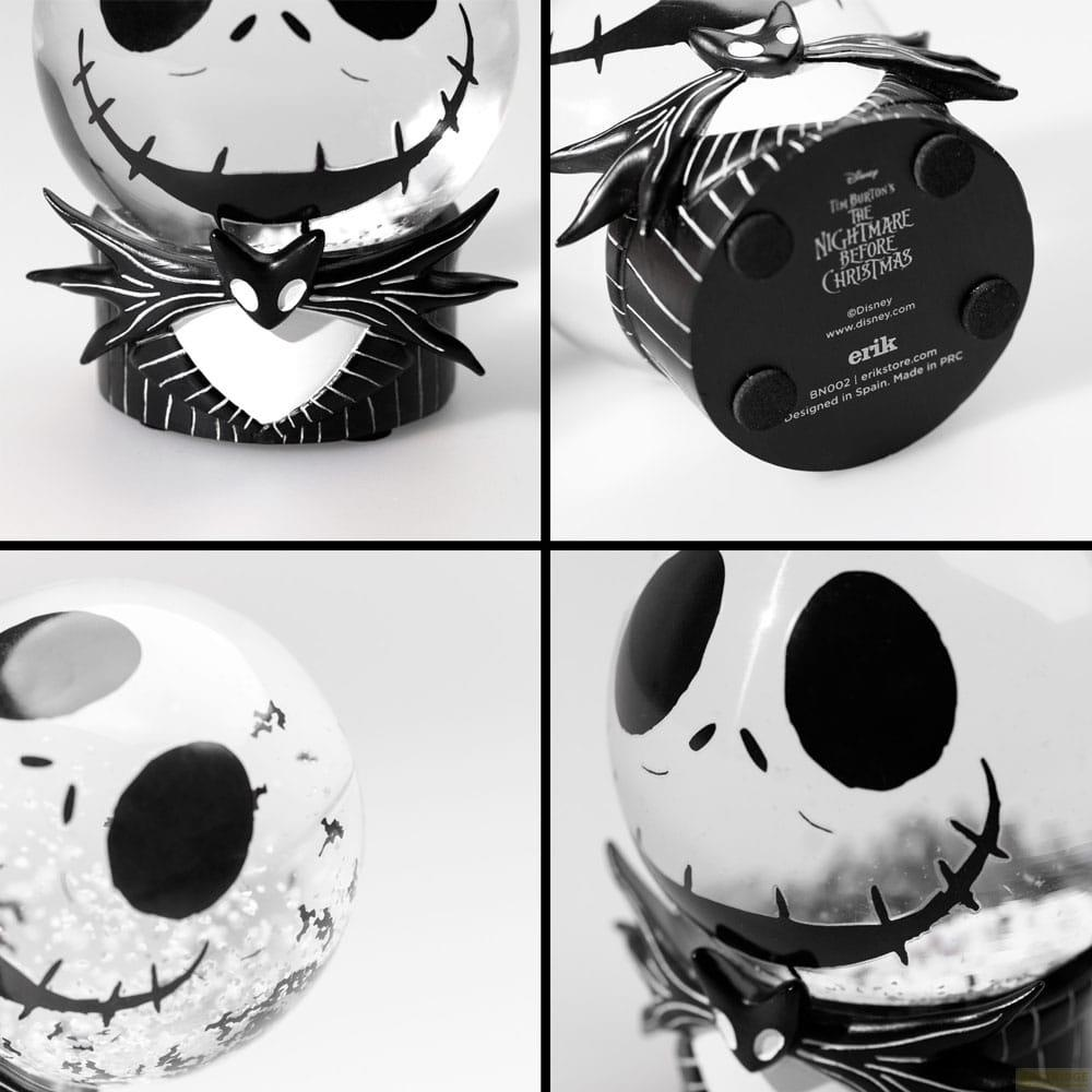 Collage aus vier Bildern, das eine Jack Skellington Figur aus The Nightmare Before Christmas zeigt.