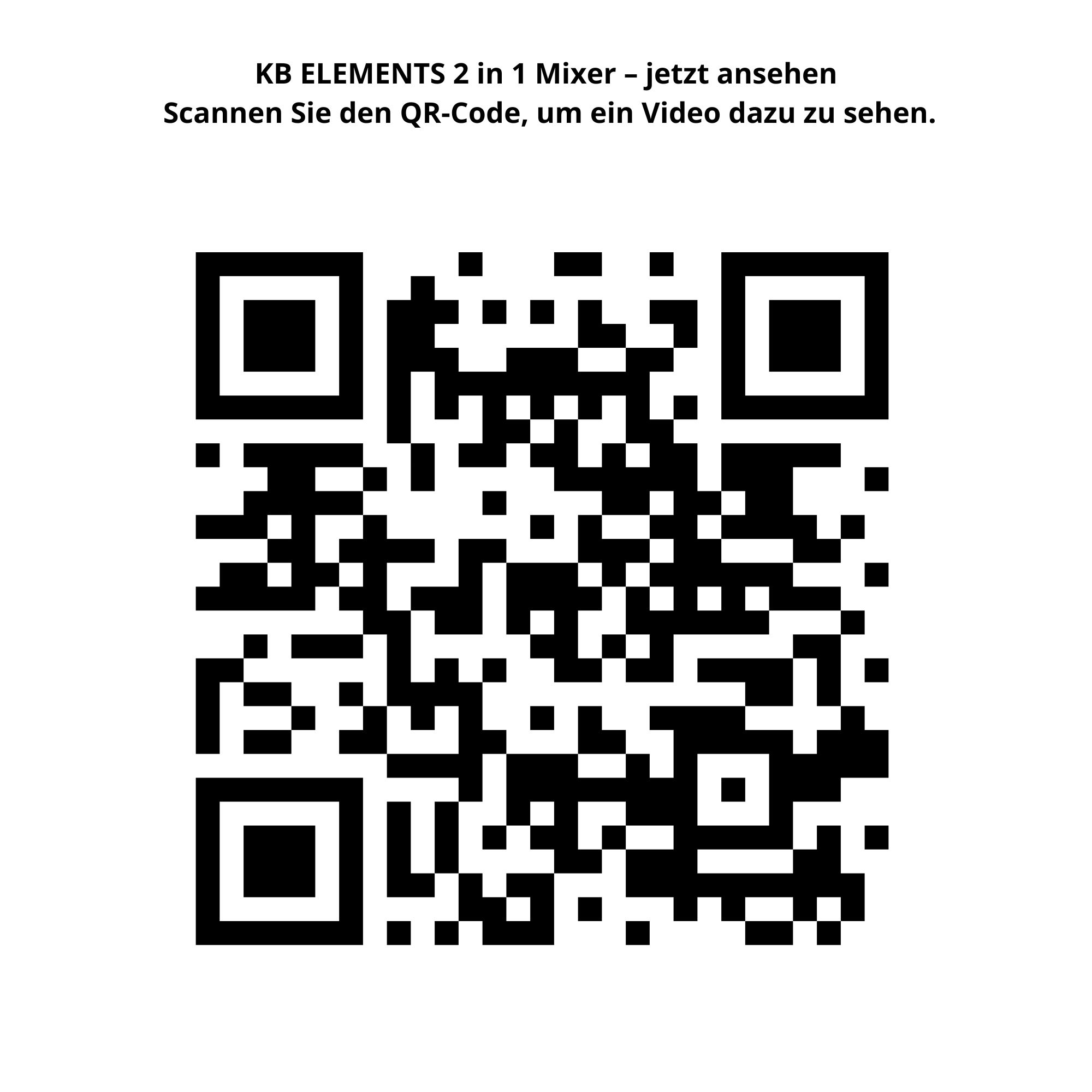 QR-Code für KB ELEMENTS 2 in 1 Mixer Video. Scannen zum Ansehen.