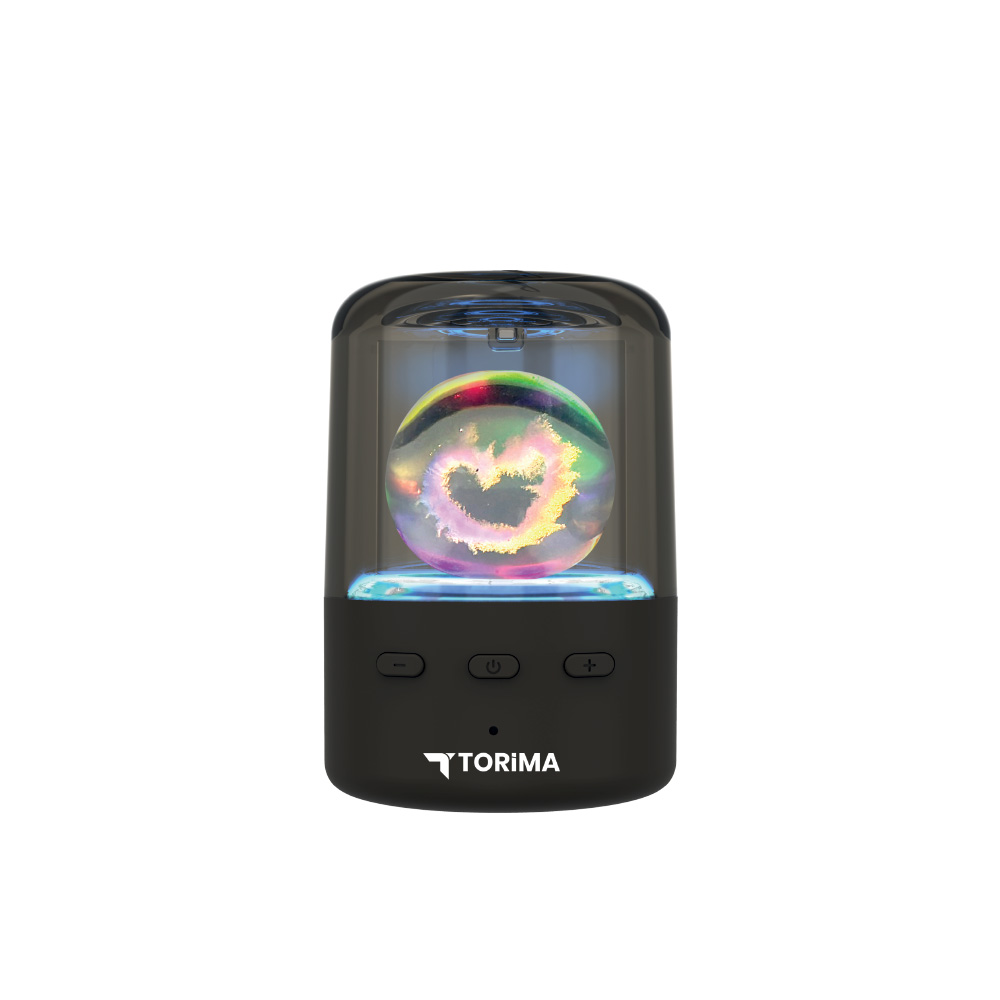 TORIMA D73 RGB LED Işıklı Kablosuz Bluetooth Hoparlör Siyah