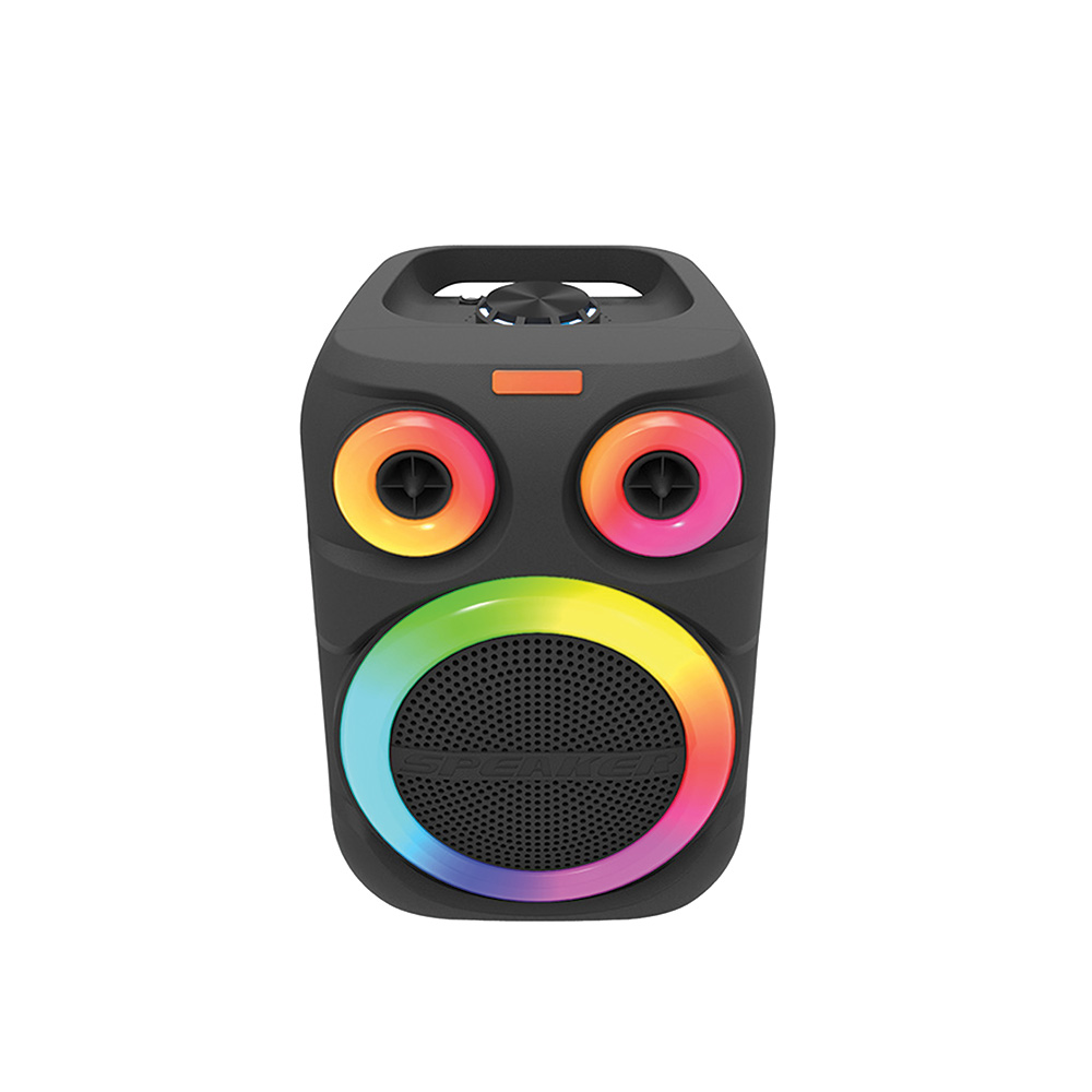 TORIMA D81 Kablosuz Taşınabilir 12W RGB  Işıklı Mikrofonlu Bluetooth Hoparlör Siyah