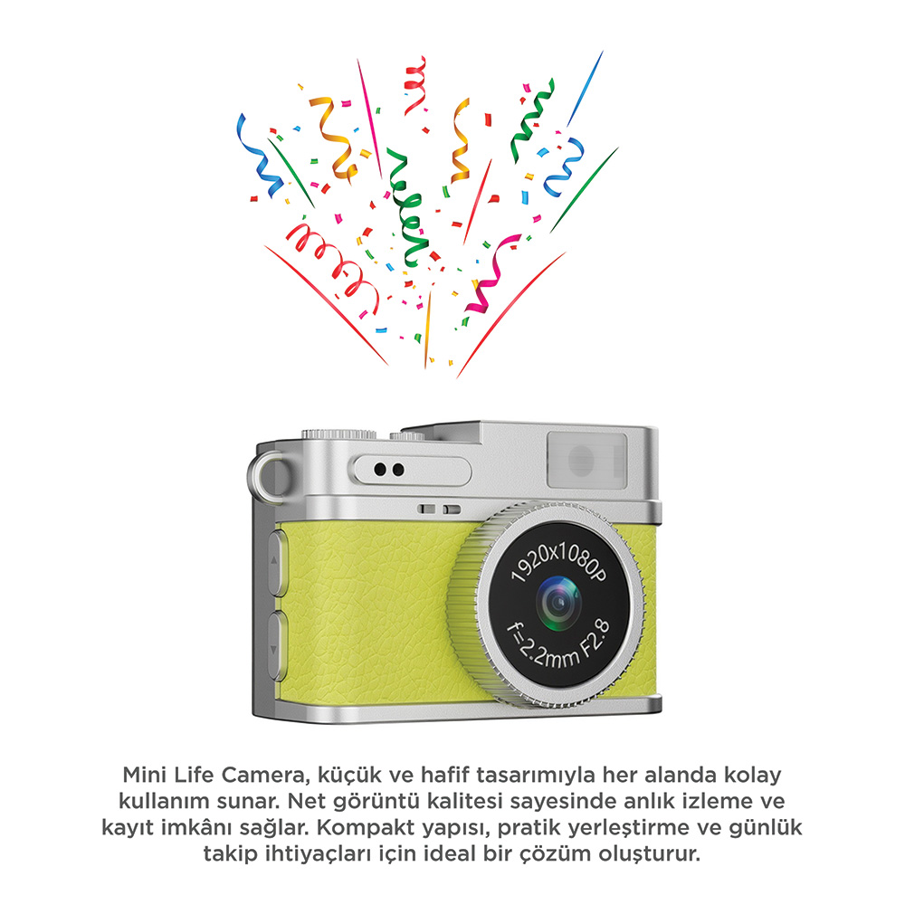 TORIMA CMR35 Video Kamera Mini Anahtarlık 1080P Dijital Fotoğraf