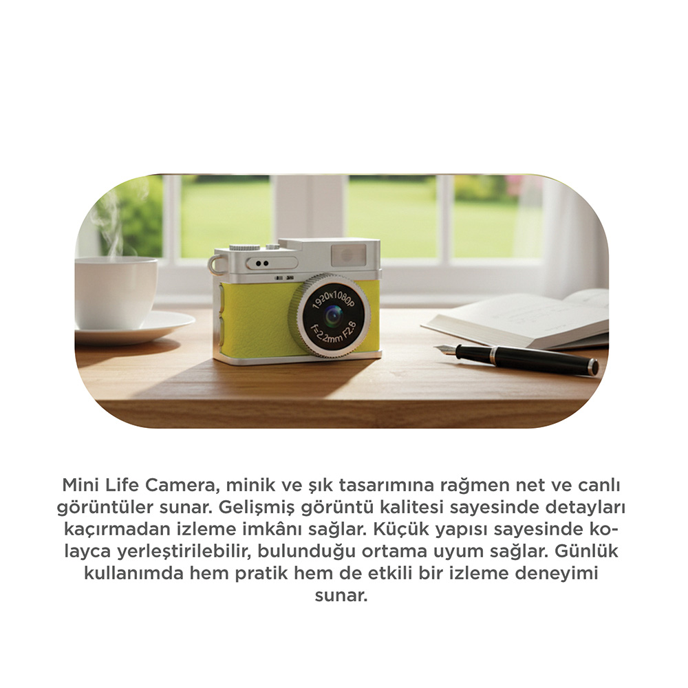 TORIMA CMR35 Video Kamera Mini Anahtarlık 1080P Dijital Fotoğraf