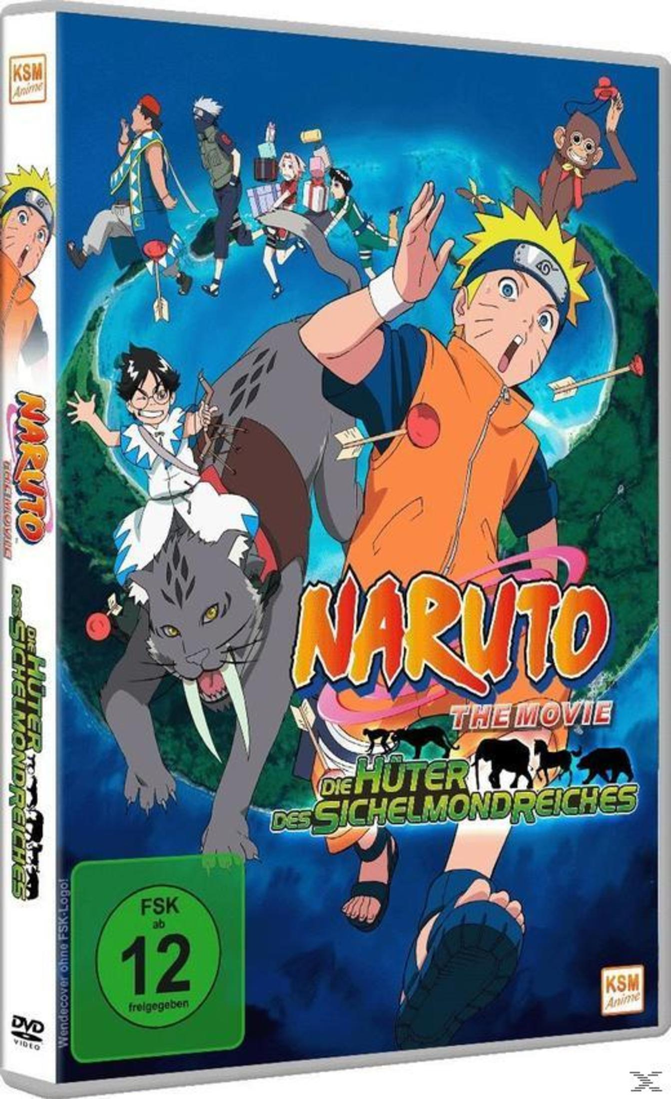 Couverture anime : Naruto et ses amis combattent un tigre à dents de sabre et des singes.