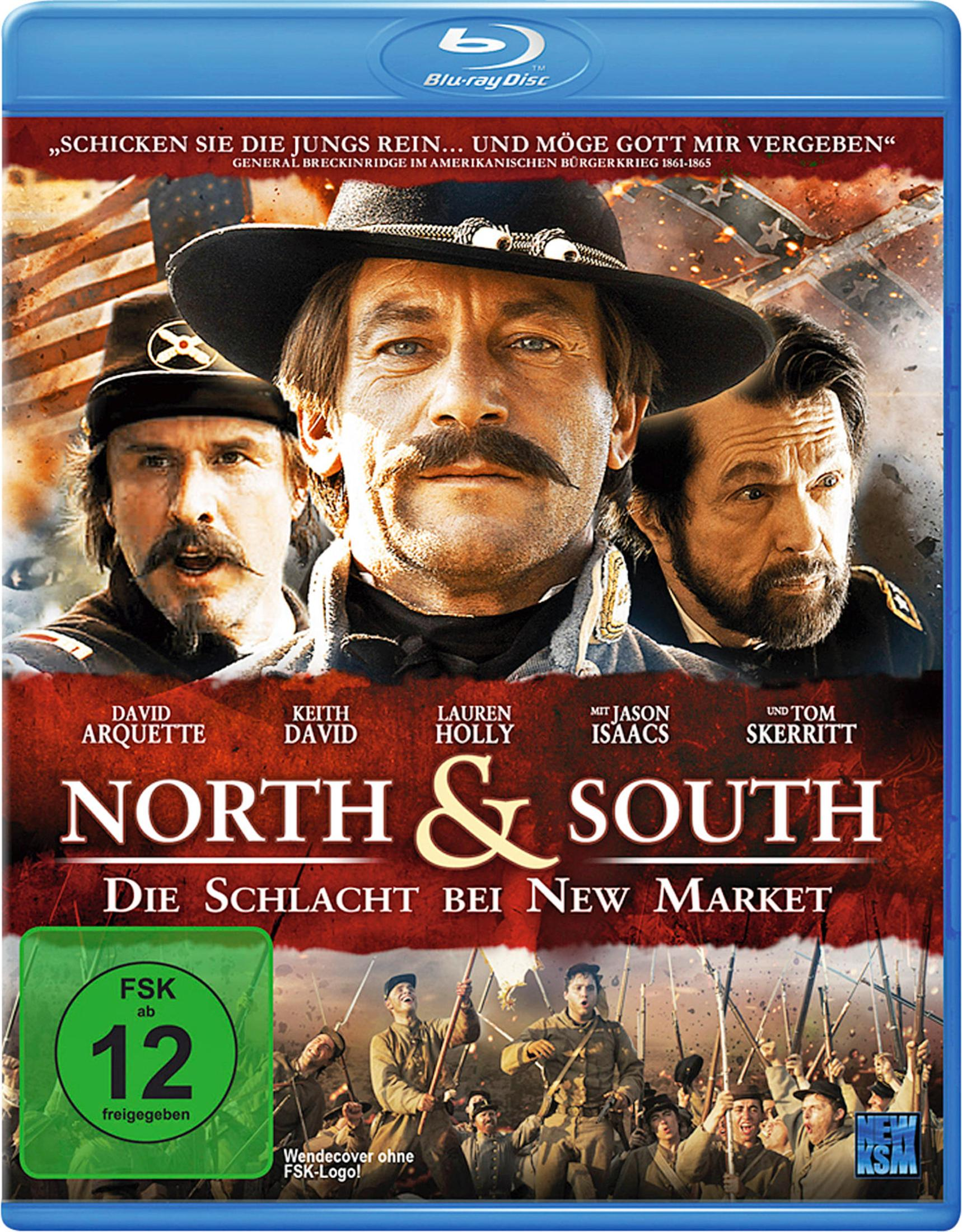 Blu-ray Cover: Drei Männer im Bürgerkrieg, darunter ein Mann mit Hut. Unten Soldaten.