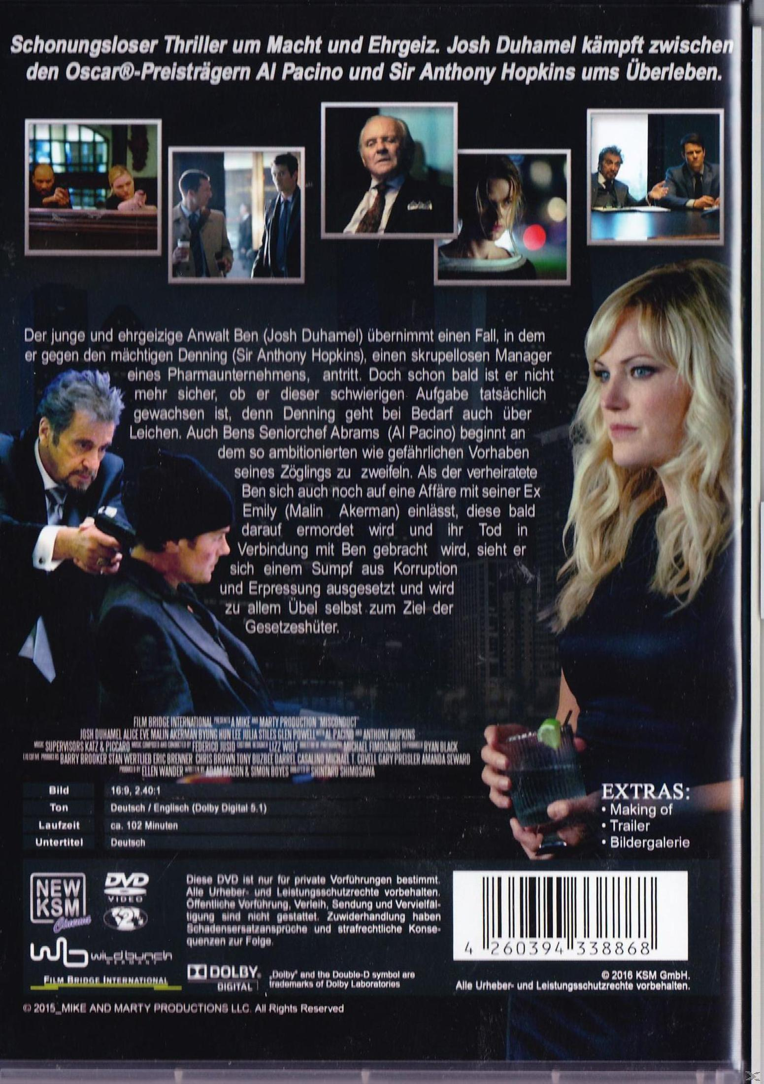 Copertina DVD: Thriller con Al Pacino, Josh Duhamel, Malin Akerman.