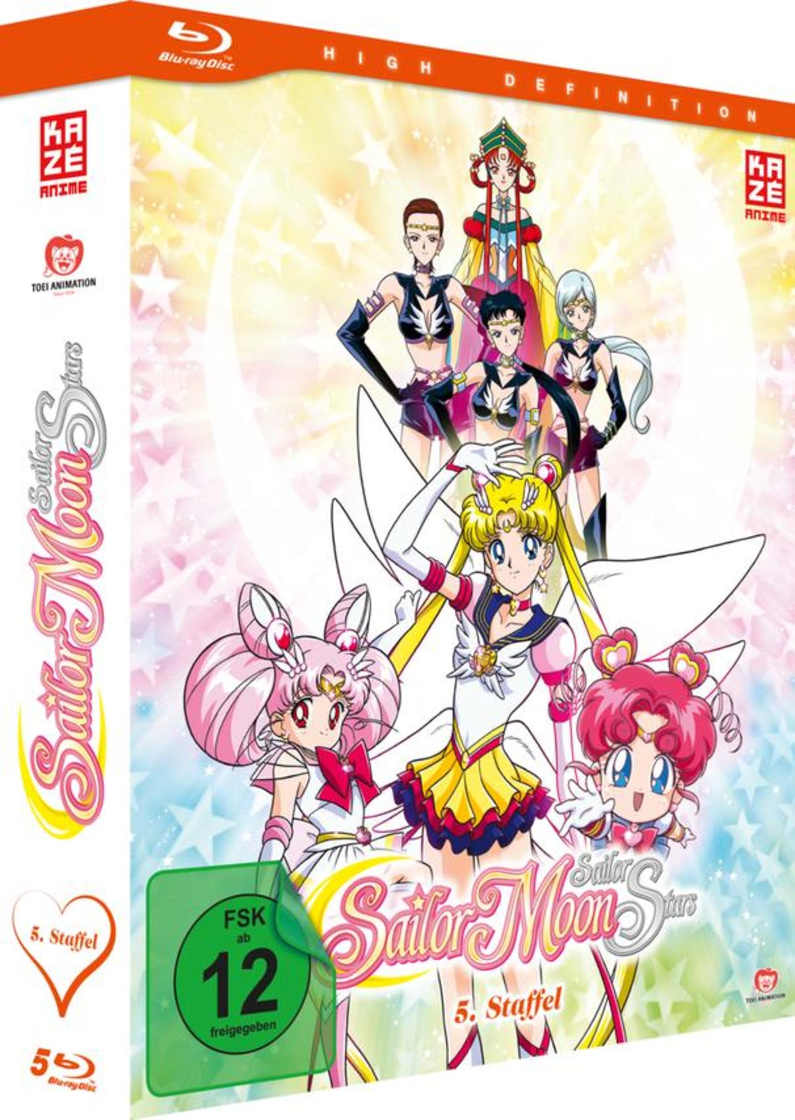 Sailor Moon Stars Blu-ray: FSK 12, Stagione 5. Diverse guerriere Sailor posano.