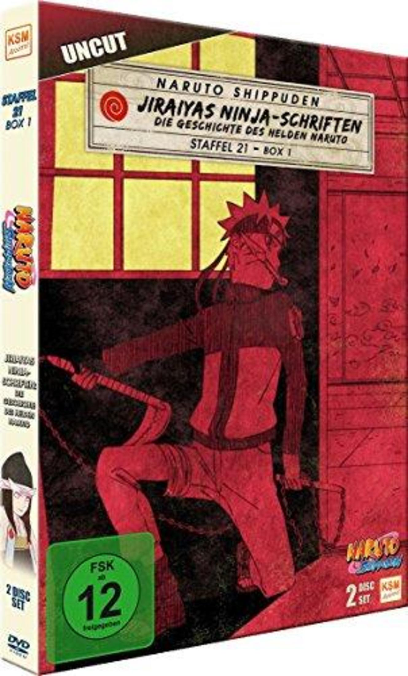 Box DVD Naruto Shippuden, stagione 21, cofanetto 1. Naruto in azione.