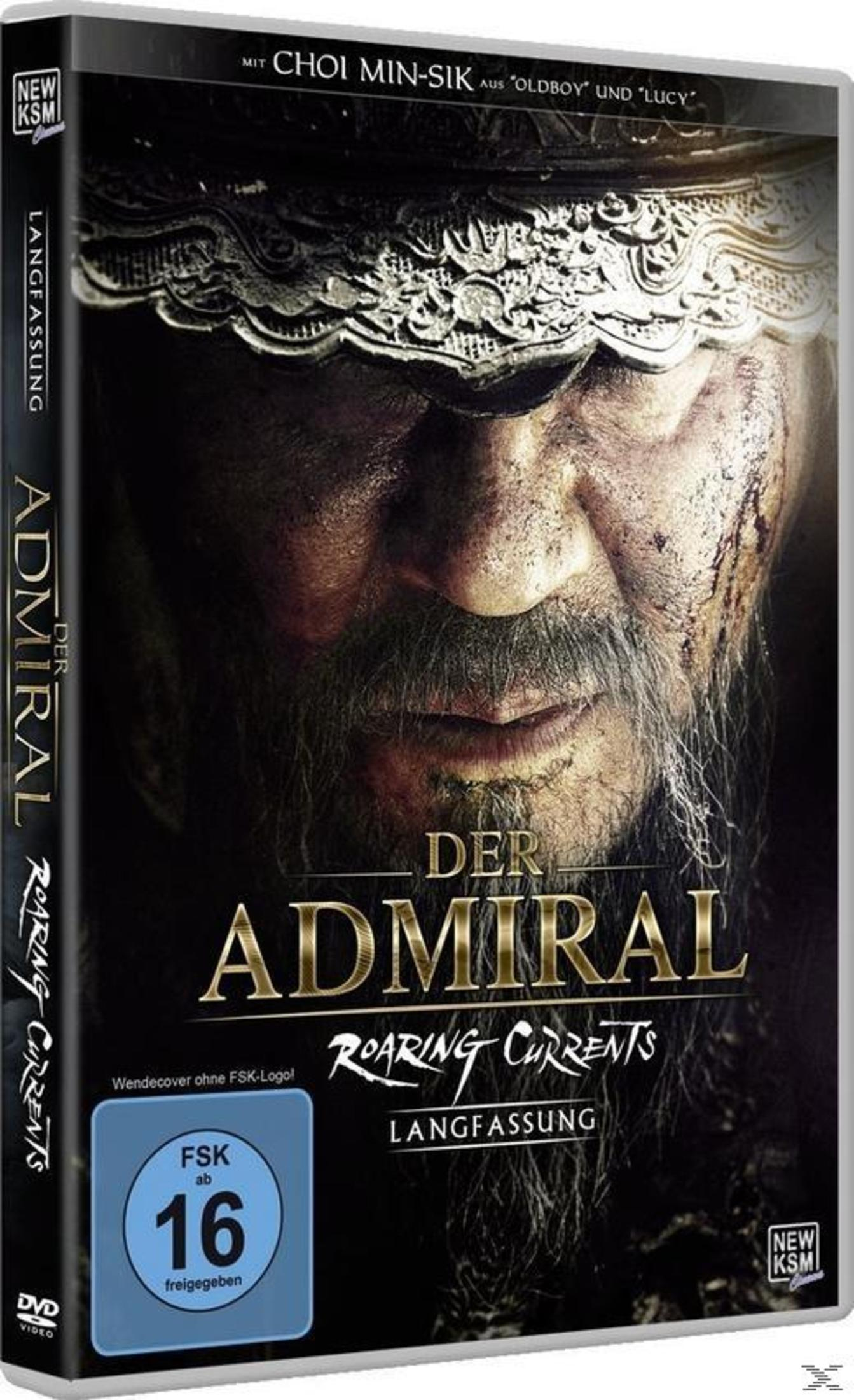 Copertina DVD: Primo piano di un uomo barbuto con pittura di guerra, titolo 'Der Admiral'
