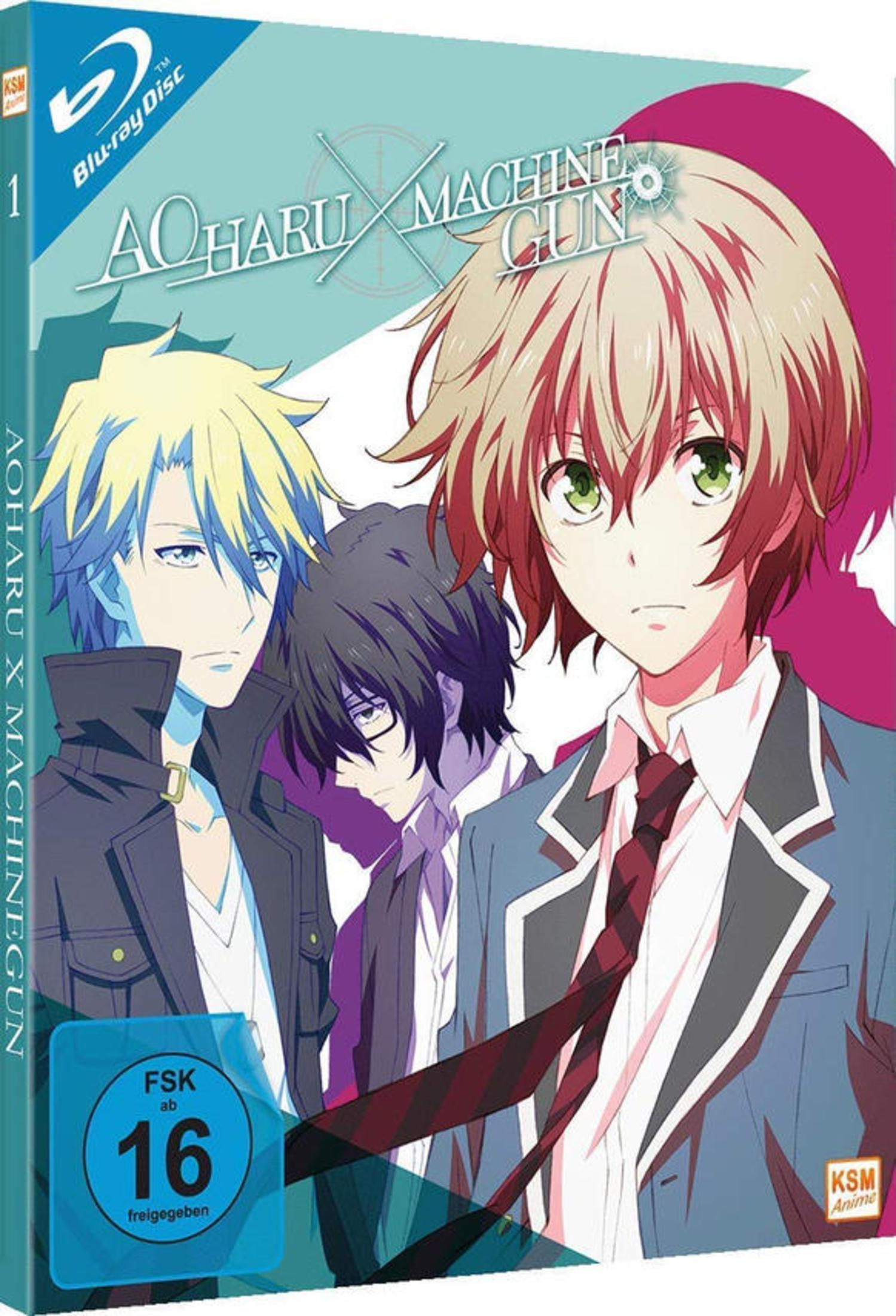 Copertina anime con tre giovani uomini in stile anime, titolo 