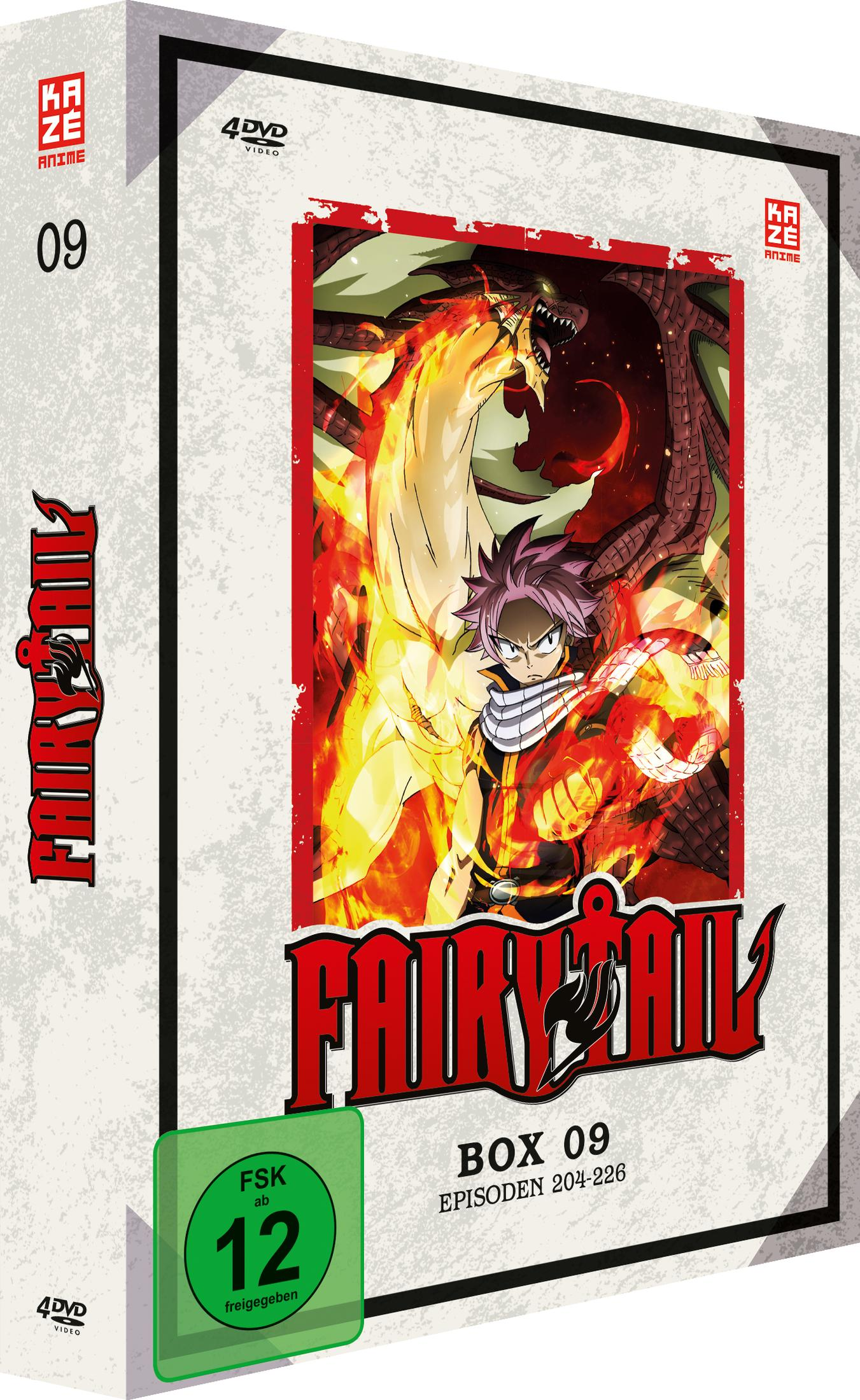 Box anime 09 con Natsu davanti a un drago e fiamme. Sigillo FSK 12.