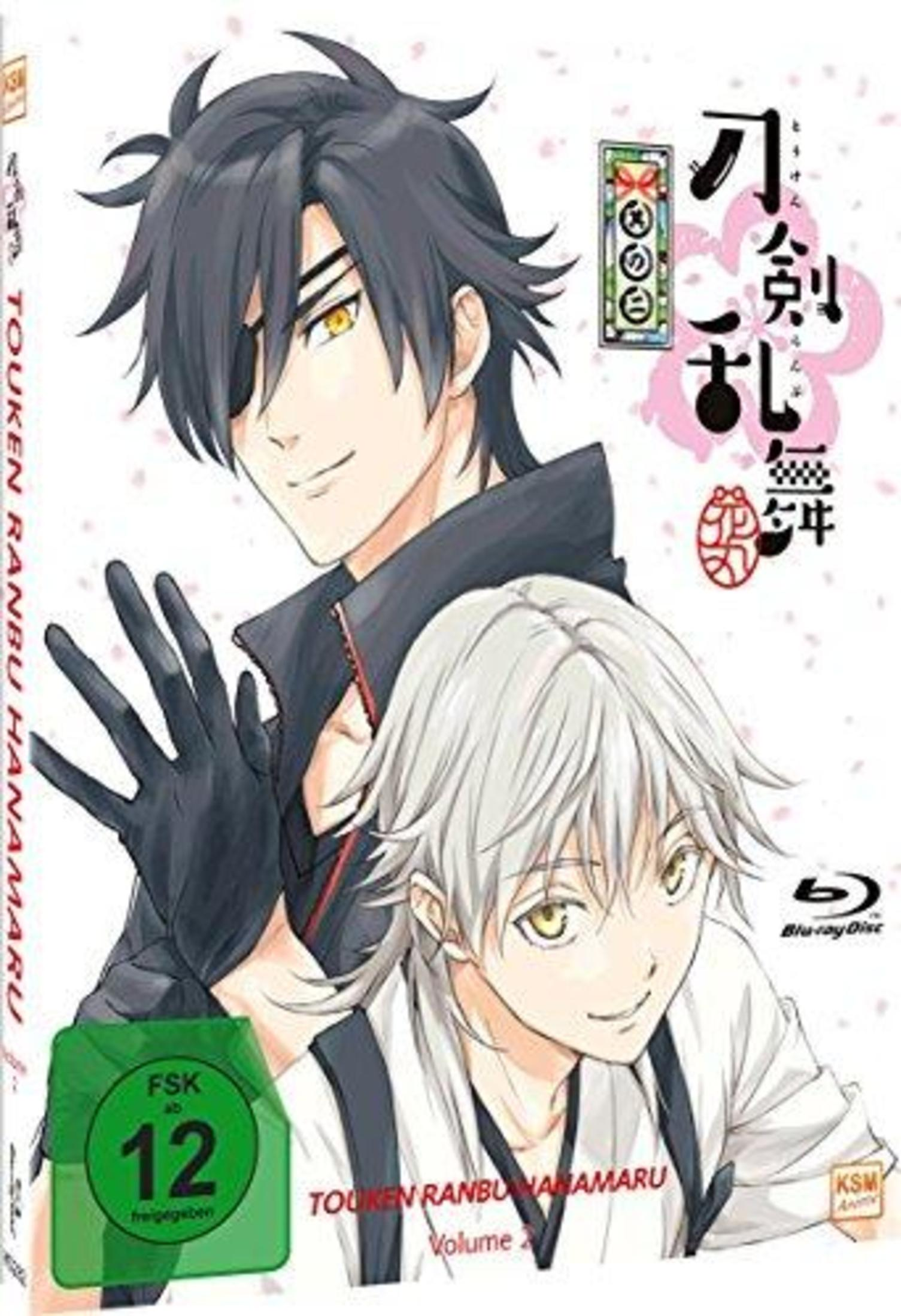 Copertina Blu-ray anime: due uomini, uno con capelli scuri e benda sull'occhio, l'altro con capelli chiari.