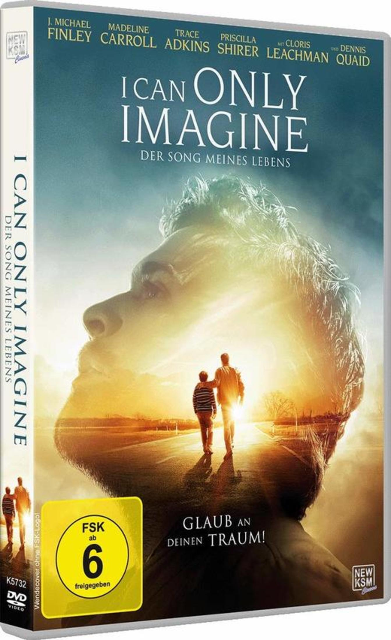 Copertina DVD: Volto gigante sovrapposto a due uomini che camminano su una strada verso un tramonto.