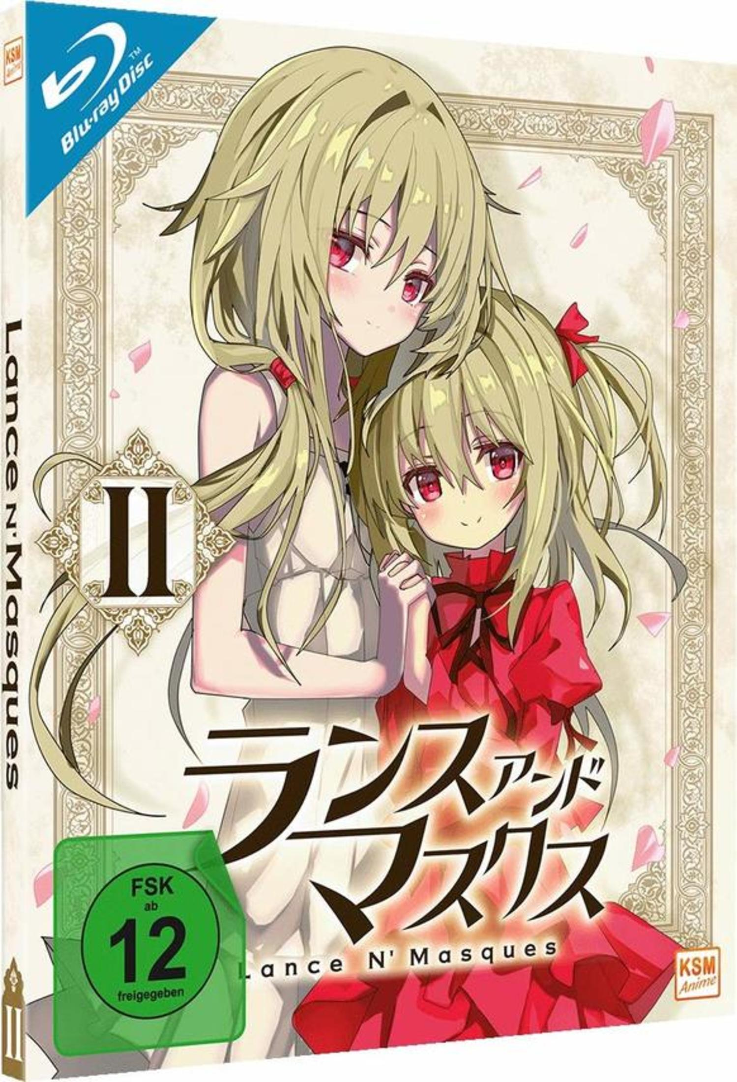 Copertina Blu-ray Anime: Due ragazze bionde con occhi rossi, logo FSK 12.