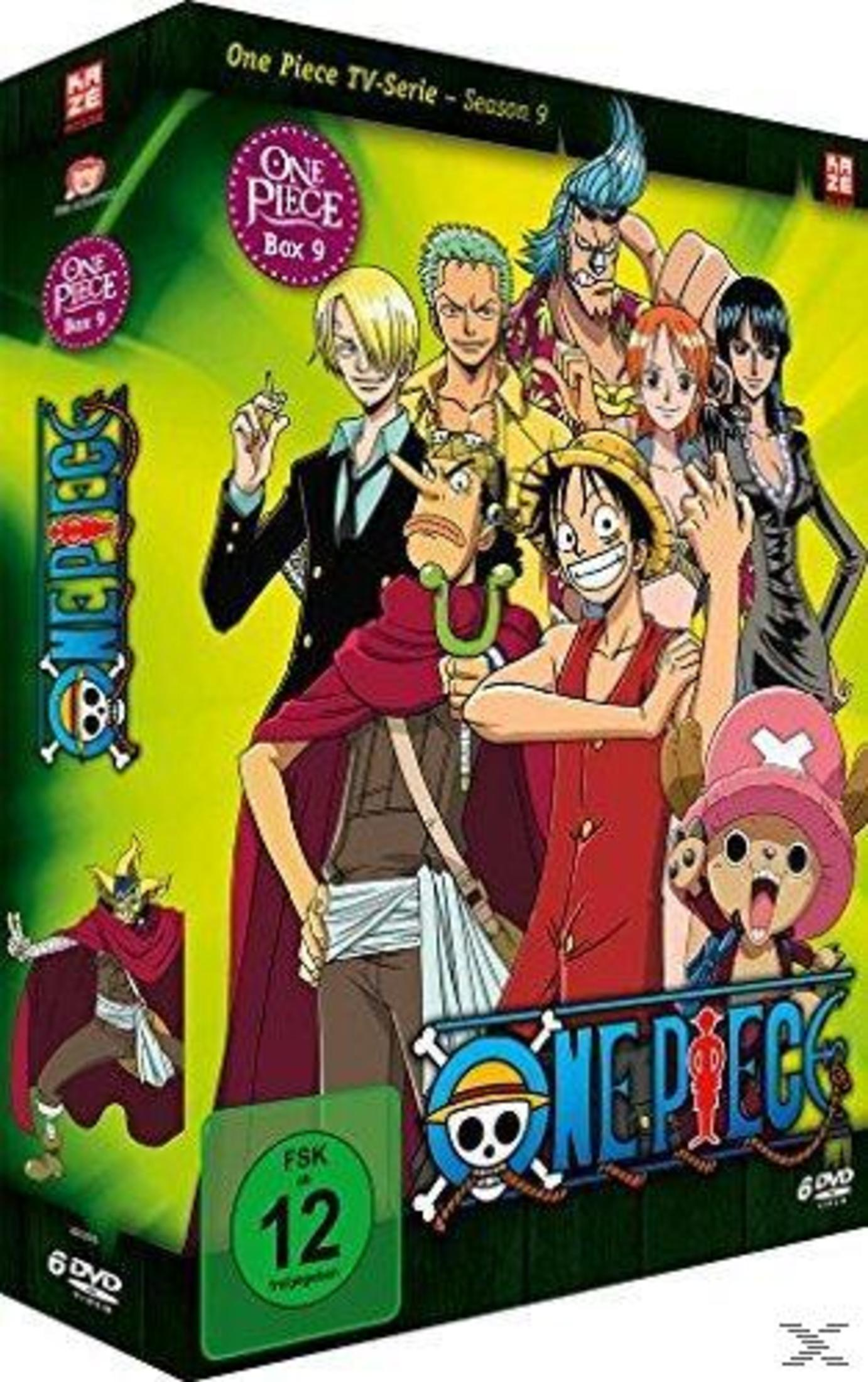 Box DVD con personaggi anime di One Piece, Stagione 9.