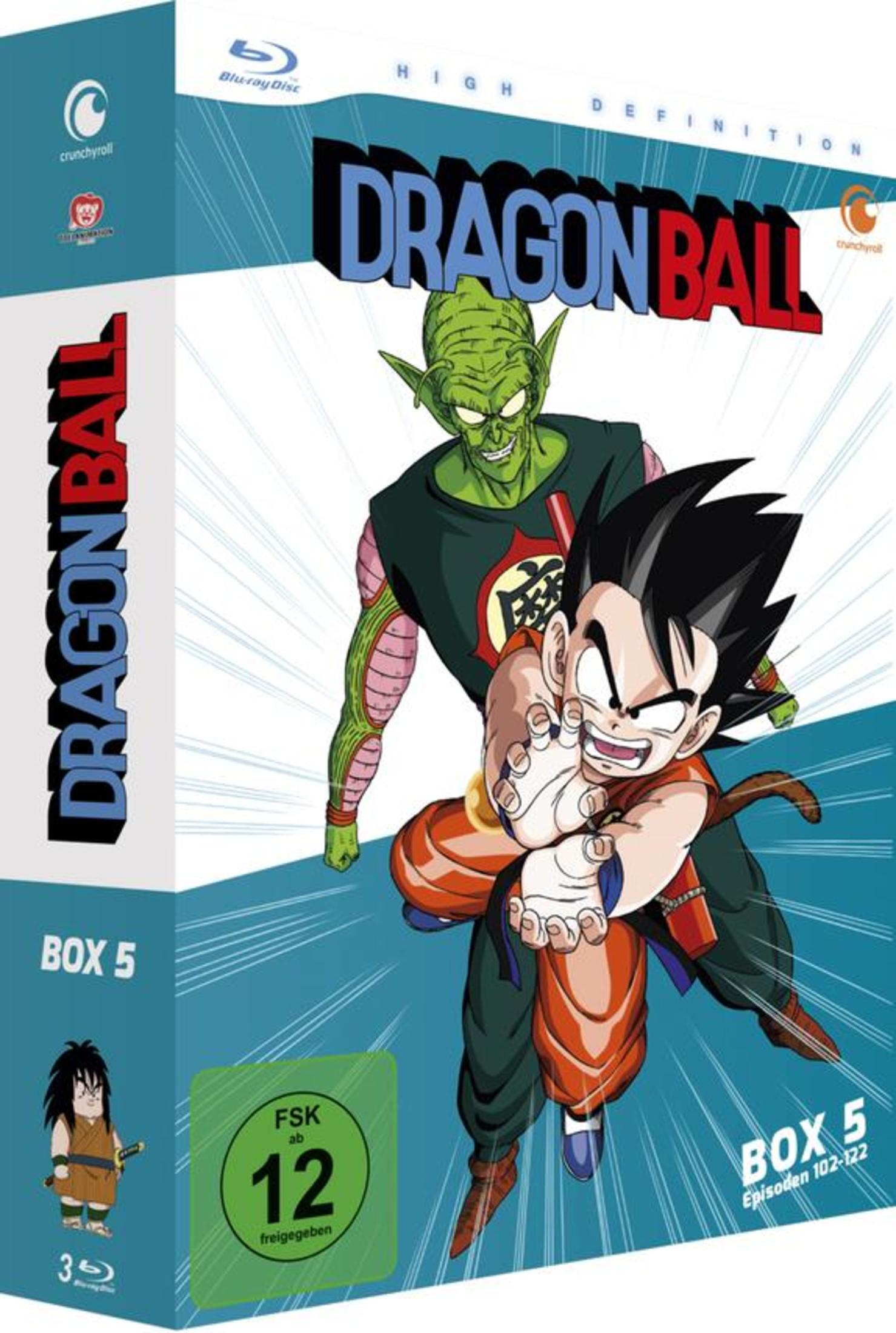 Dragon Ball Box 5 Blu-ray mit Goku und Piccolo. FSK 12.