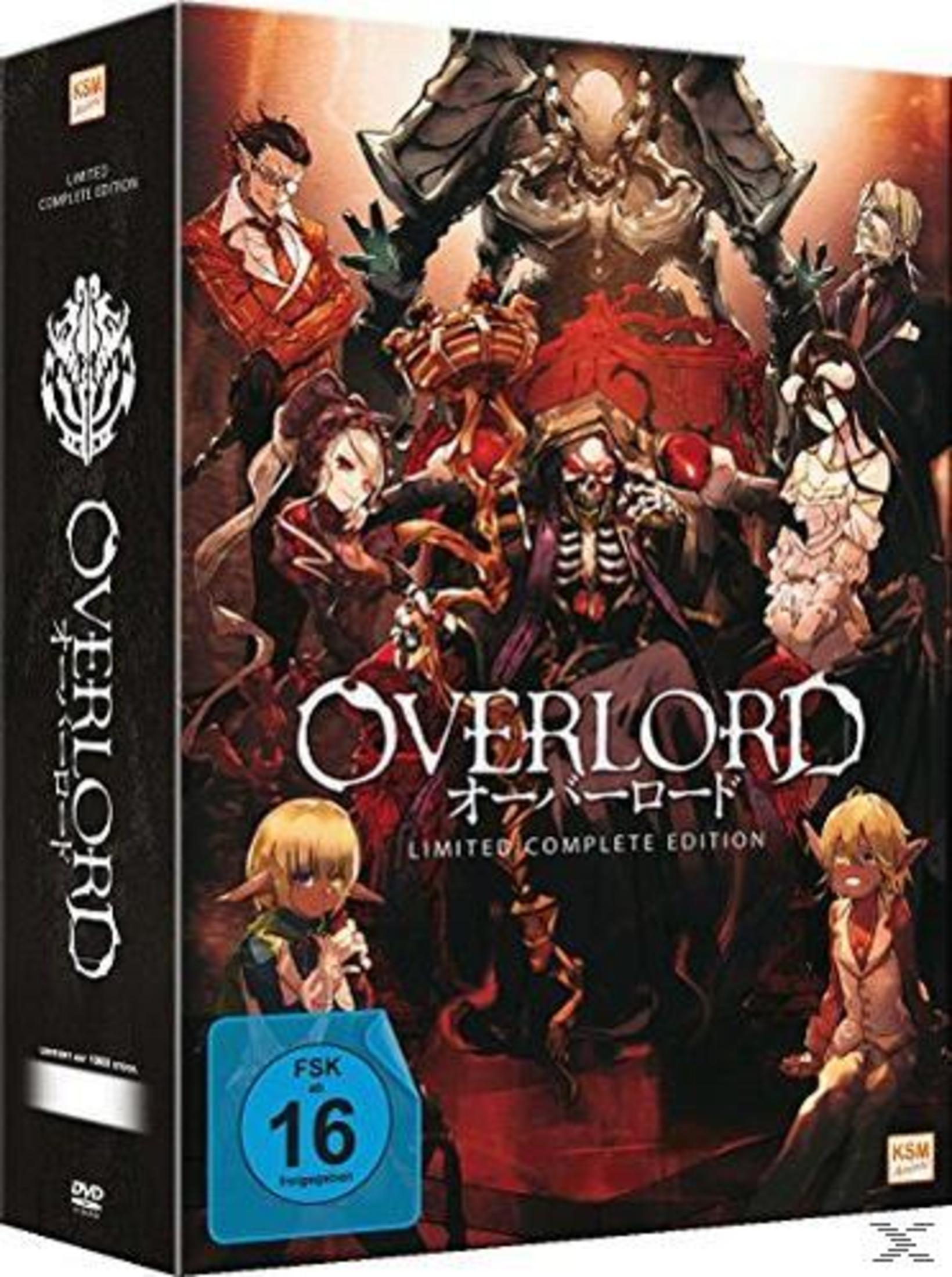 Scatola Overlord Limited Complete Edition con personaggi e sigillo FSK 16.