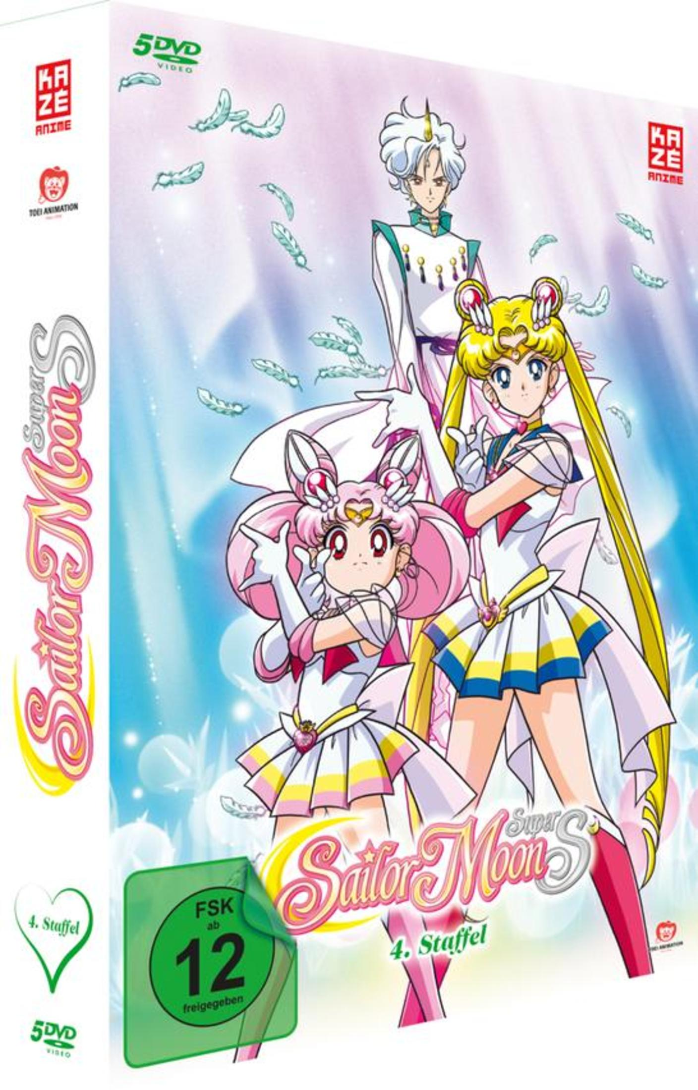 Copertina DVD anime con personaggi di Sailor Moon e logo FSK 12.