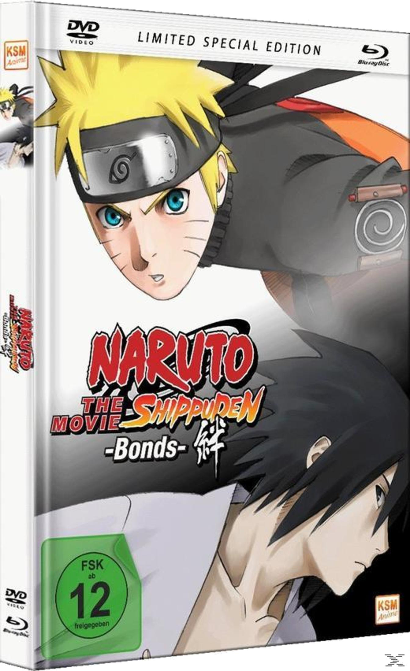 Custodia DVD con Naruto e Sasuke, rating FSK 12.