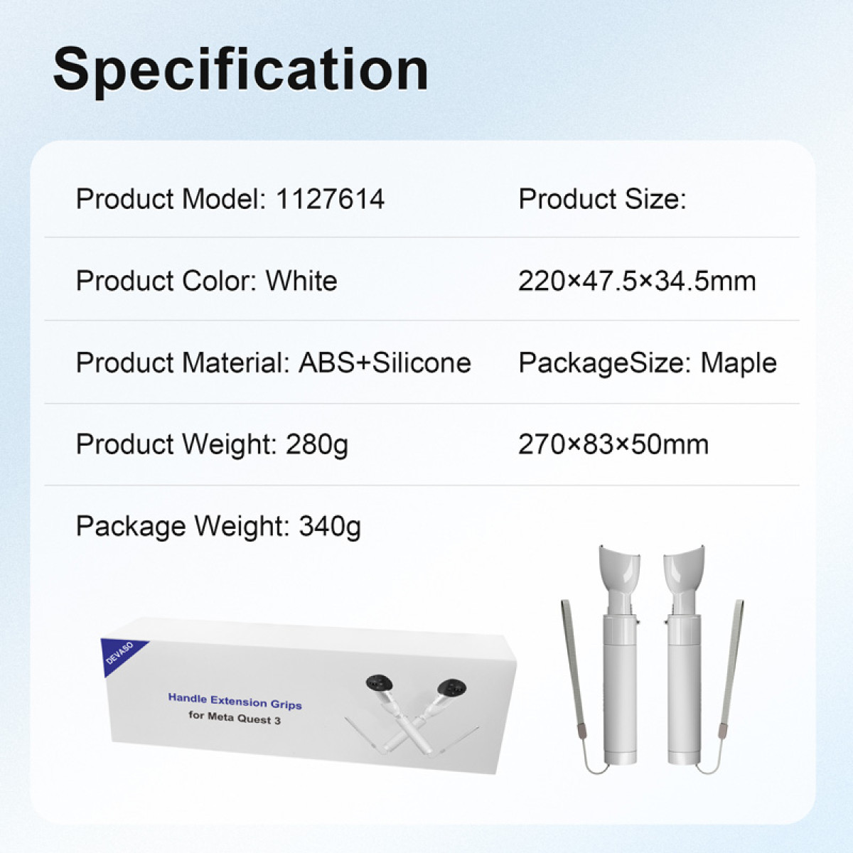 Specyfikacje produktu: Model 1127614, biały, ABS+Silikon. W zestawie pudełko i uchwyty.