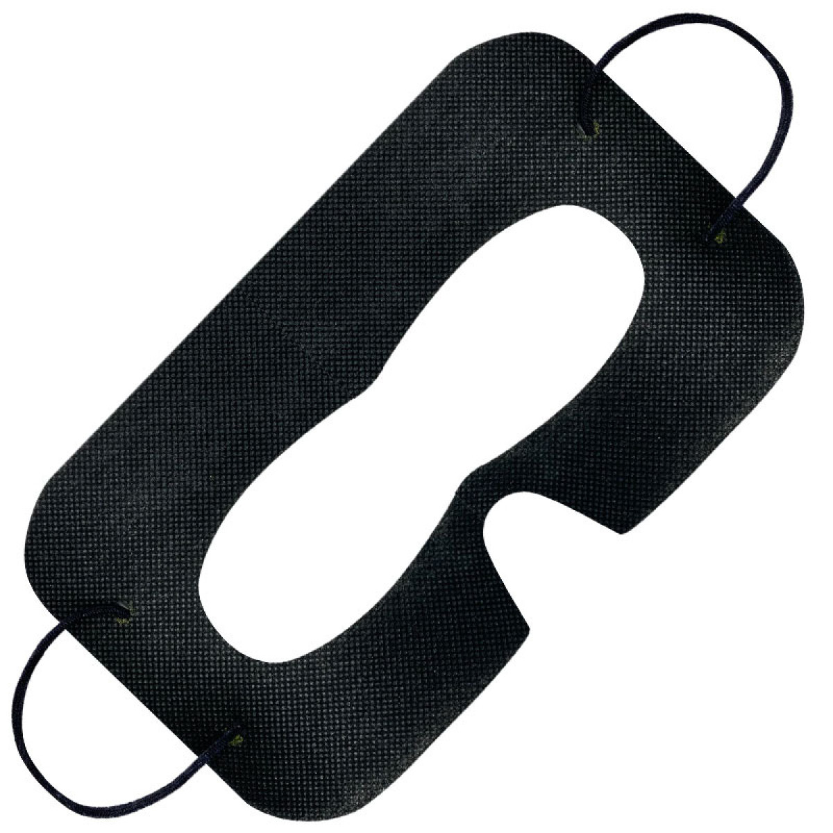 Czarna jednorazowa osłona gogli VR z pętelkami na uszy.