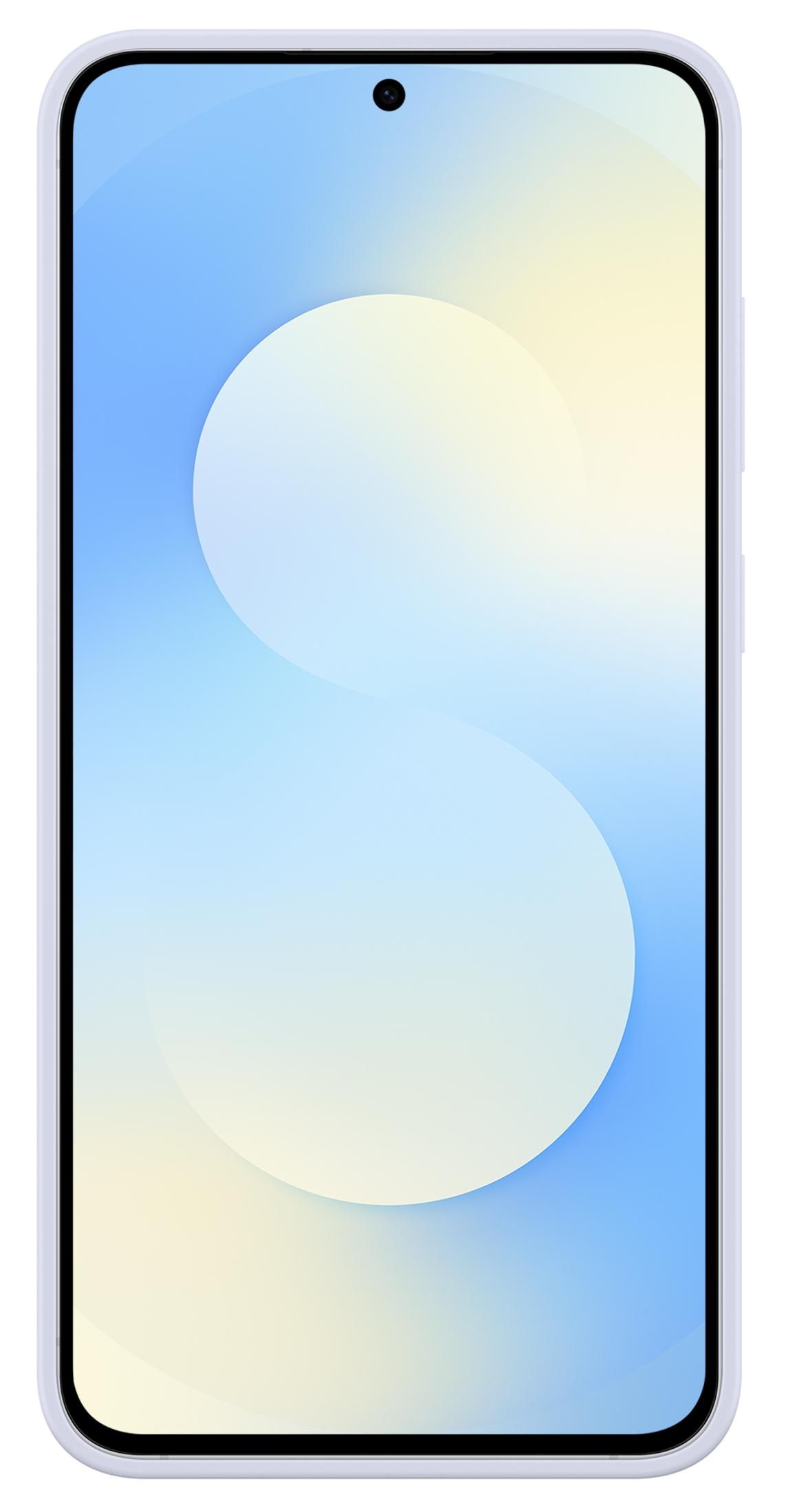 Smartfon z ekranem o łagodnym gradientie, od niebieskiego do żółtego.