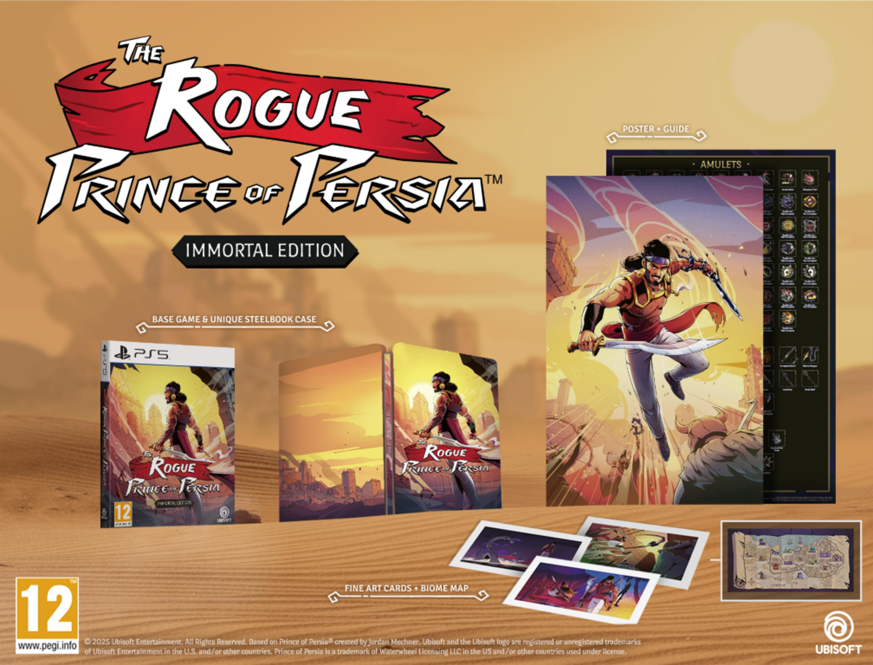 Confezione del gioco con personaggi persiani stilizzati e accessori.