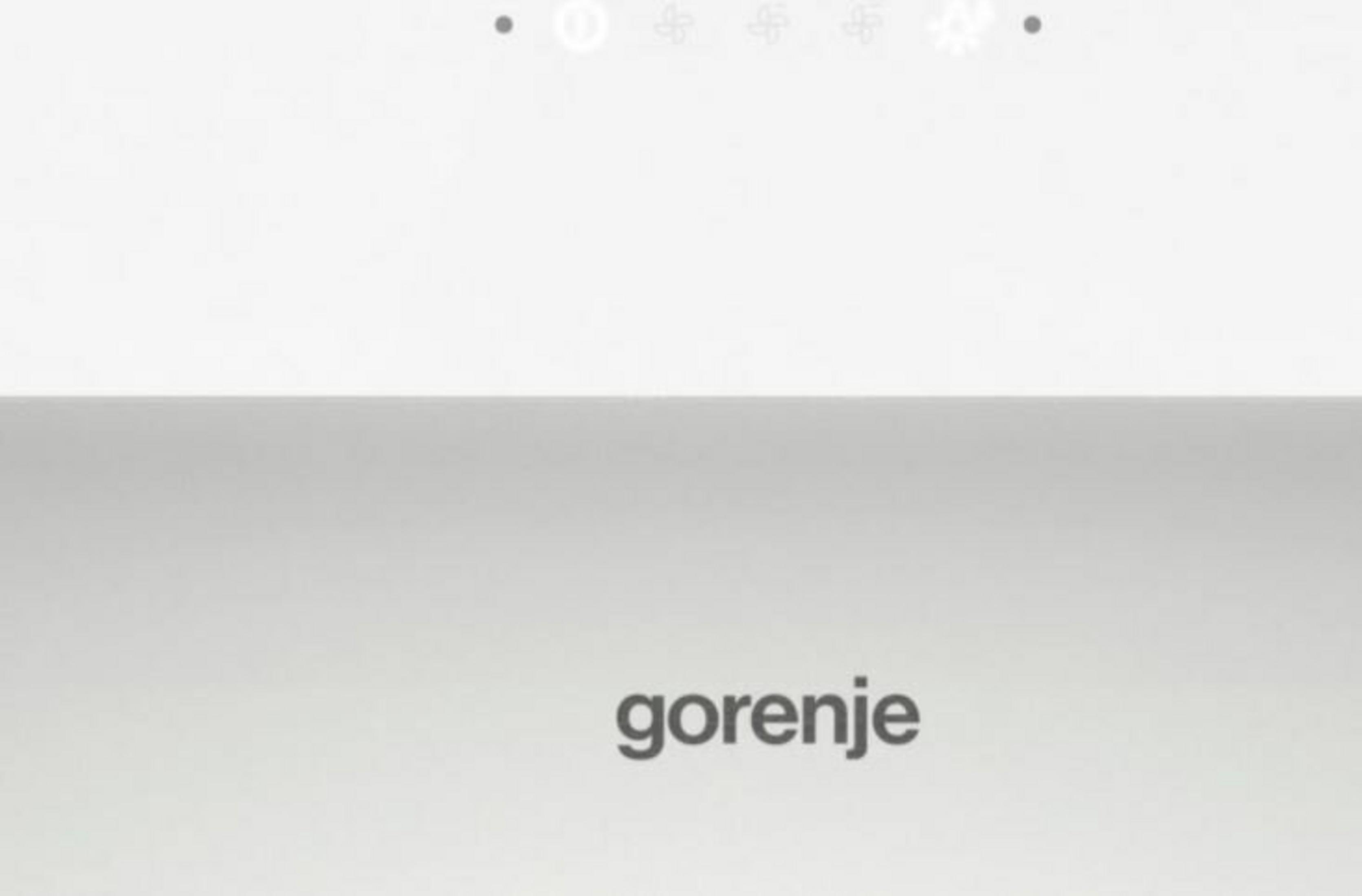 Jasne tło ze słowem "Gorenje" ciemną czcionką.