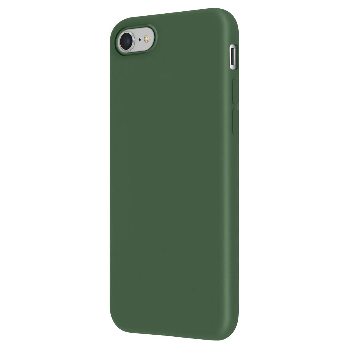 Una custodia per telefono verde su sfondo bianco.