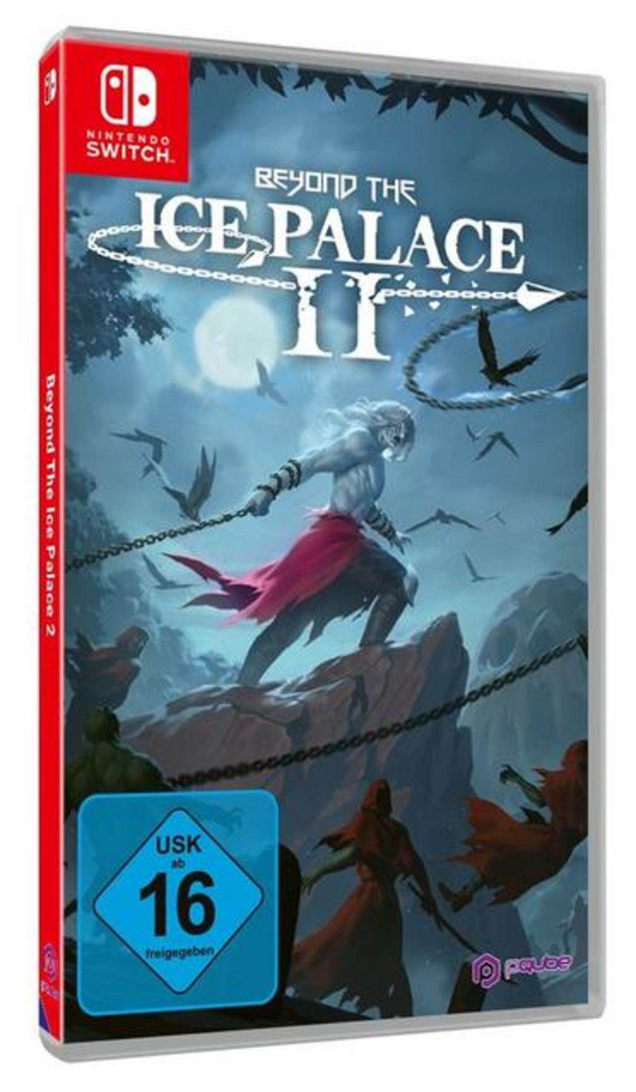 Copertina gioco Nintendo Switch 'Beyond The Ice Palace II' con figura guerriero.