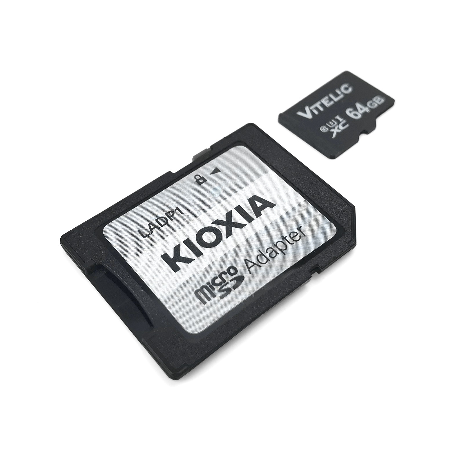 Adapter Kioxia Micro SD i karta Vitelic 64GB.