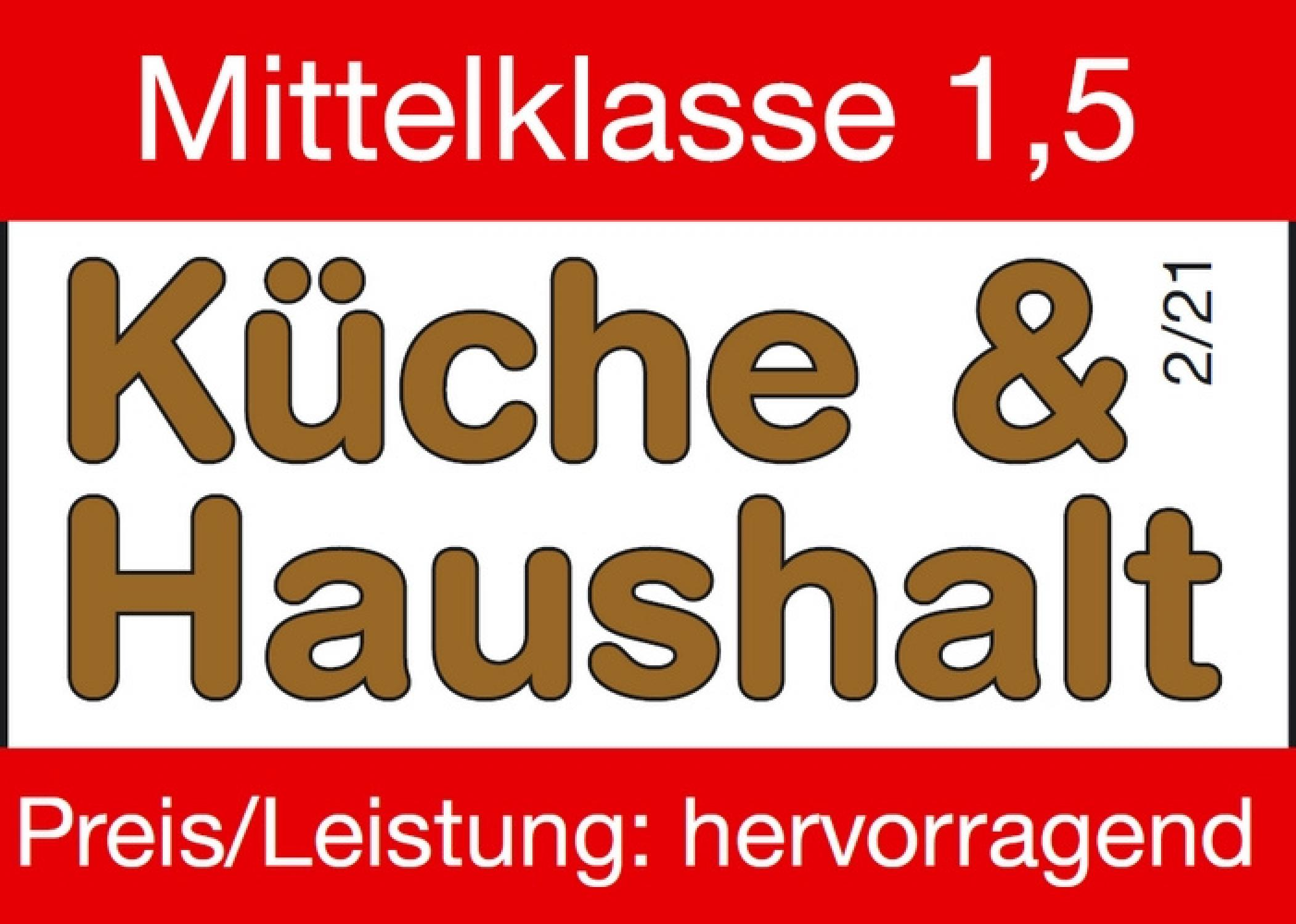 Mittelklasse 1,5 Küche & Haushalt Preis/Leistung: hervorragend