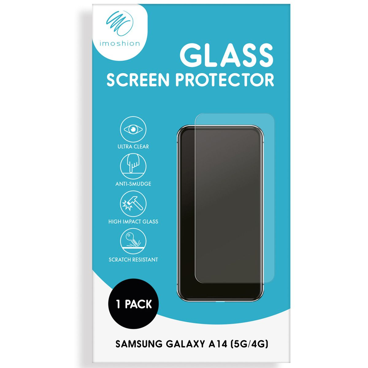 Schermprotector verpakking: glas, ultrahelder, anti-vlek, krasbestendig.