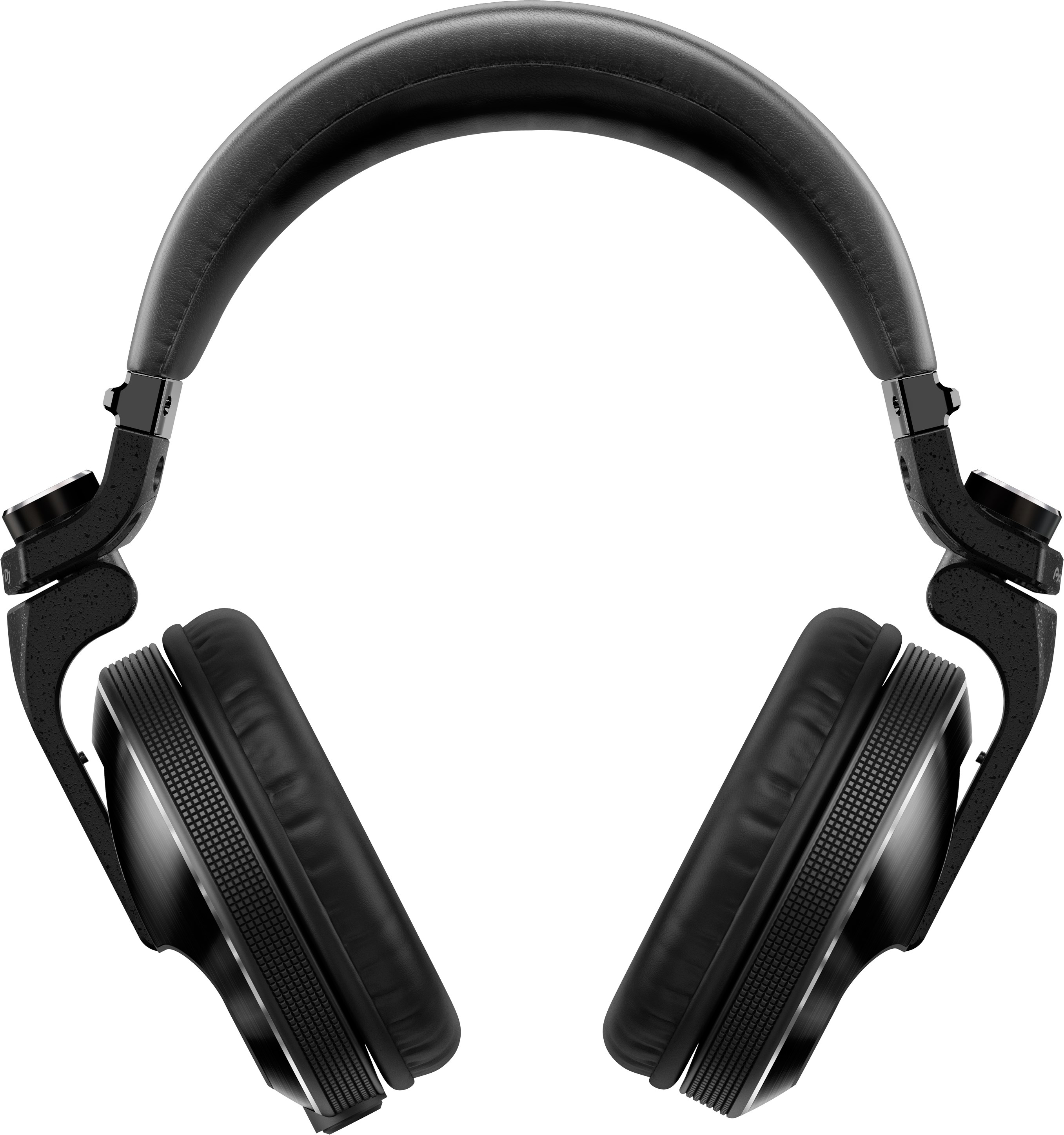 Auriculares negros circumaurales con diadema acolchada y orejeras giratorias.