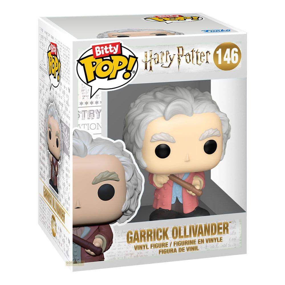 Action figure Funko Pop! Harry Potter di Garrick Ollivander in scatola.