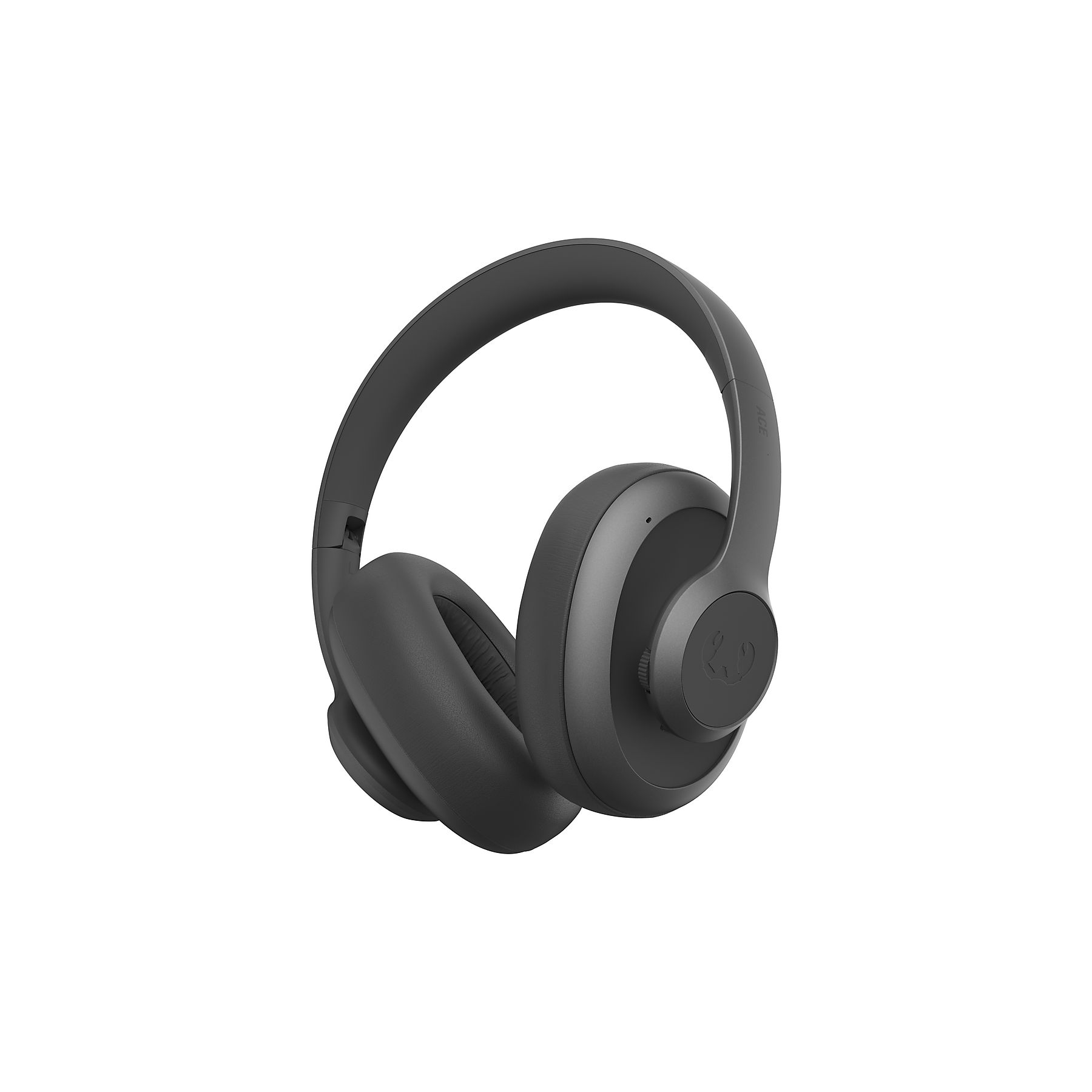 Casque noir circum-aural avec arceau et écouteurs rembourrés. Logo sur l'écouteur droit.