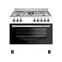 MediaMarkt WIGGO Wiggo WO-E905R(WX)-2 Gasfornuis Fornuis - Elektrisch - Gas / Netvoeding - Breedte 900 mm aanbieding