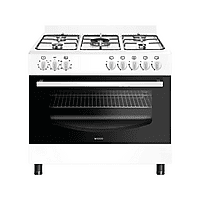 MediaMarkt WIGGO Wiggo WO‑E905R(WW) Gasfornuis Fornuis - Elektrisch - Gas / Netvoeding - Breedte 900 mm aanbieding